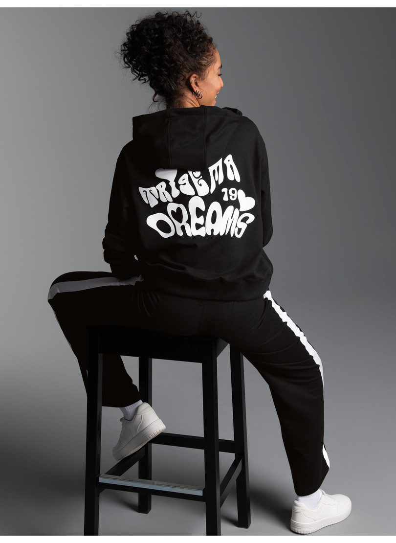 Trigema Sweatshirt TRIGEMA Hoodie mit großem Rückenprint