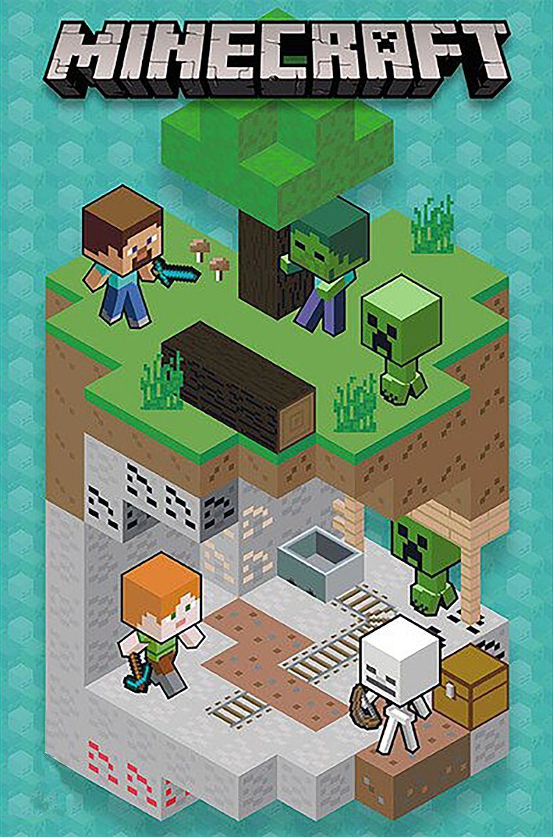 GB eye Poster Minecraft Poster Into the Mine 61 x 91,5 cm
