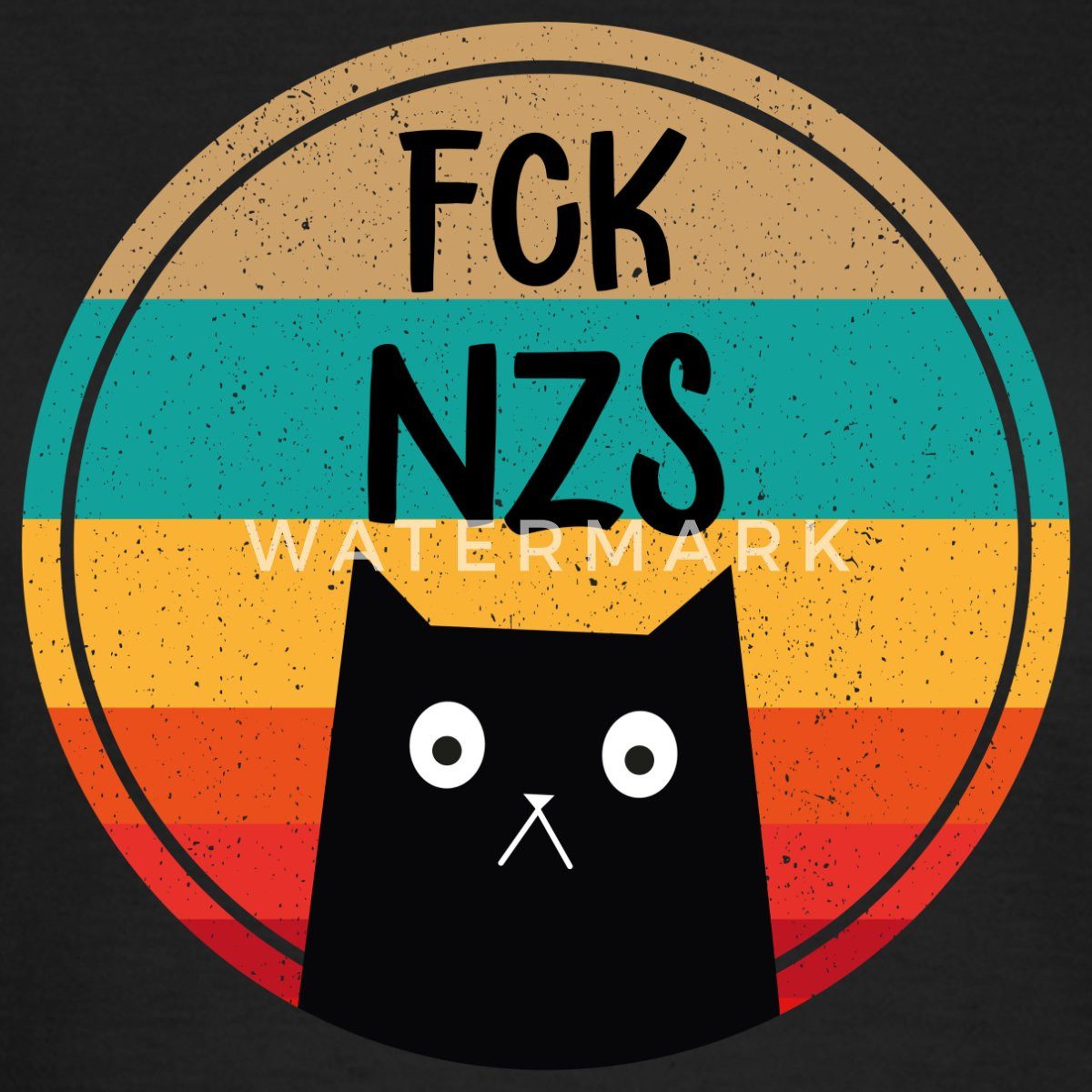 Spreadshirt T-Shirt FCK NZS Katze Gegen günstig online kaufen