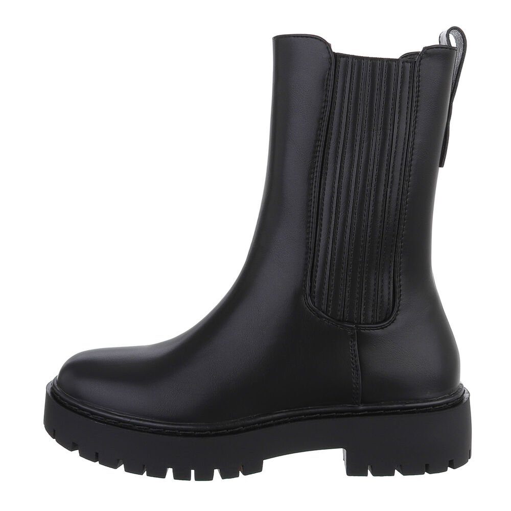 Ital-Design Damen Freizeit Plateaustiefelette (84989618) Blockabsatz günstig online kaufen