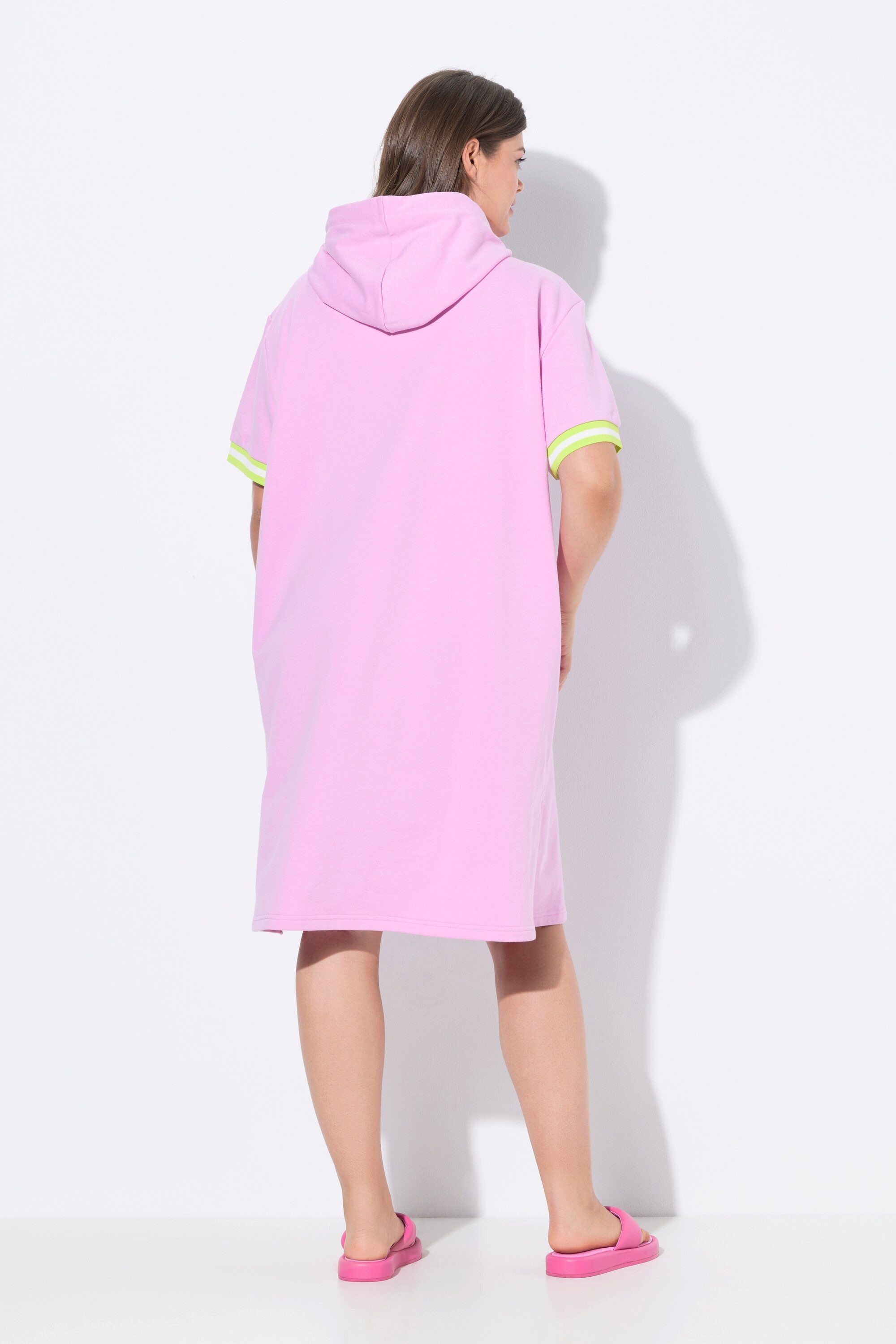 Laurasøn Jerseykleid Strandsweatkleid 1/2 Arm Kapuze – Bild 3 von 4