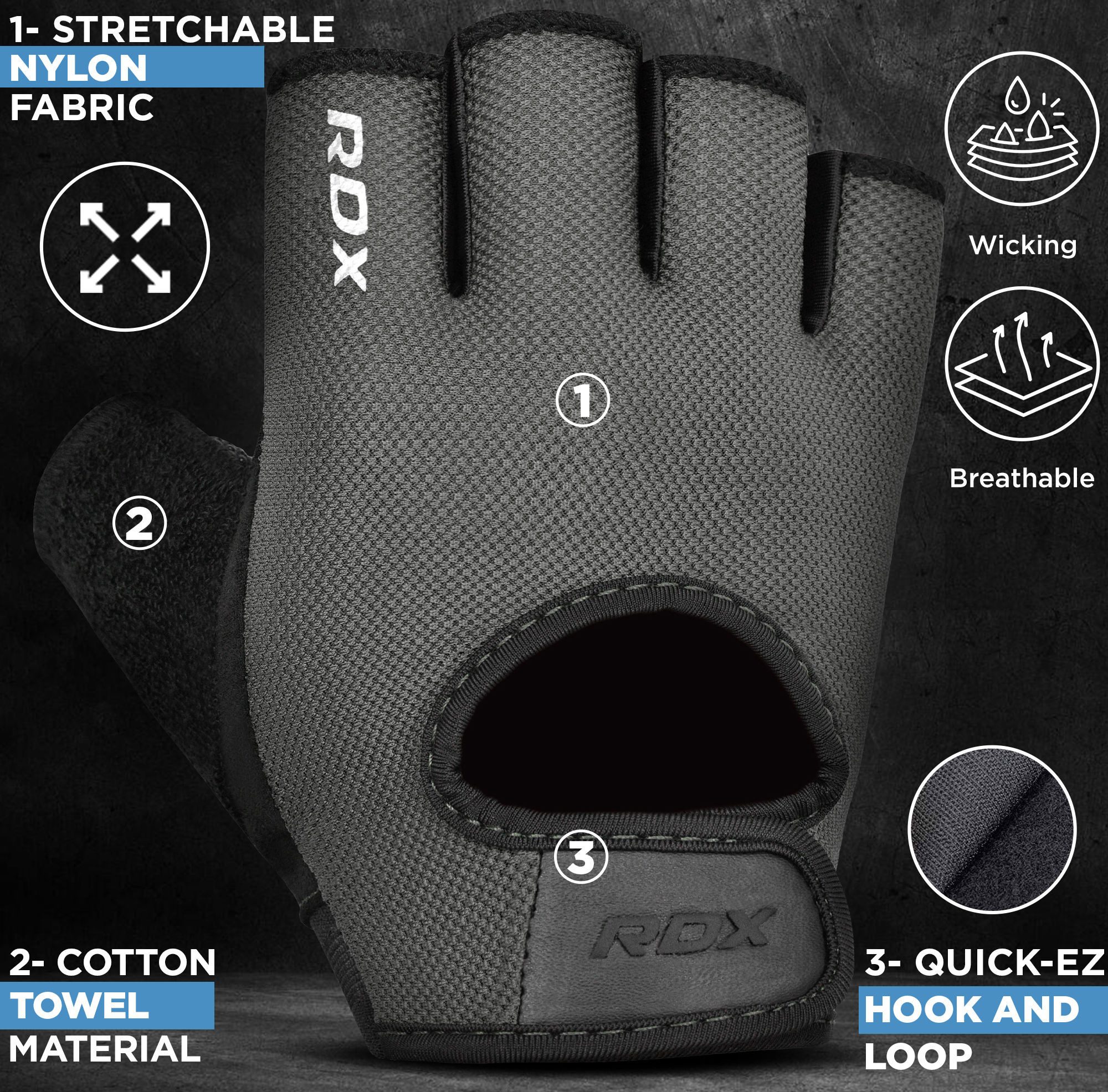 RDX Sports Trainingshandschuhe T1 Fitnessstudio Gewichtheben günstig online kaufen