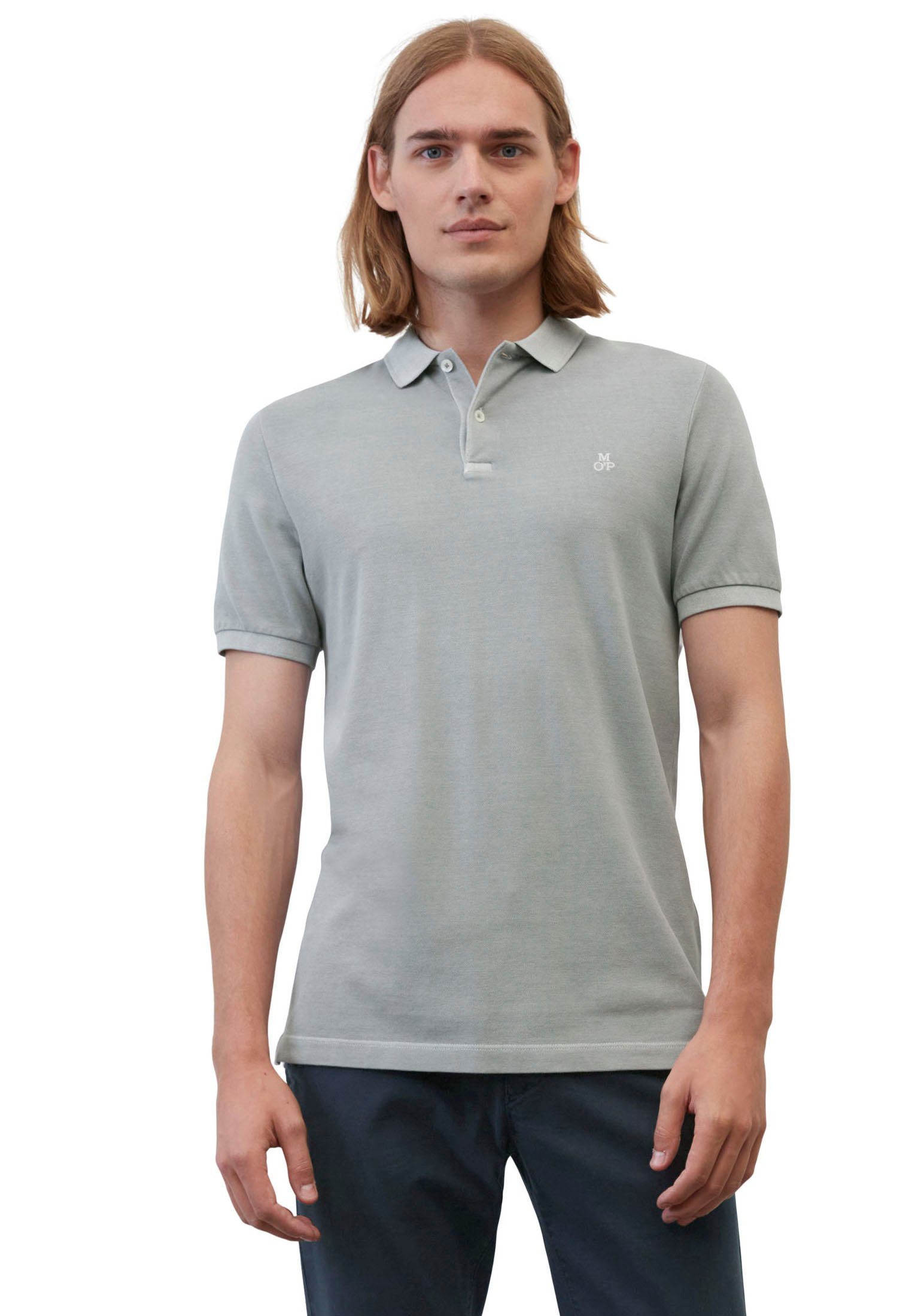 Poloshirt klassischen im Look grau O'Polo Marc