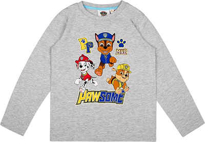 PAW PATROL Langarmshirt PAW PATROL Jungen Langarm T-Shirt Kinder Sweatshirt Pullover