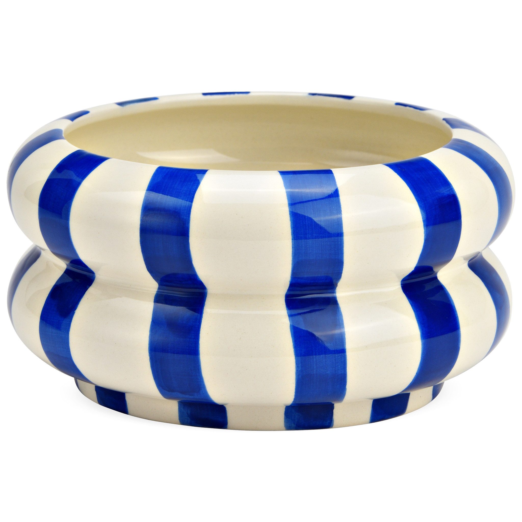 matches21 HOME & HOBBY Dekoschale Dekoschale bunt gestreift, blau weiß in Ø günstig online kaufen