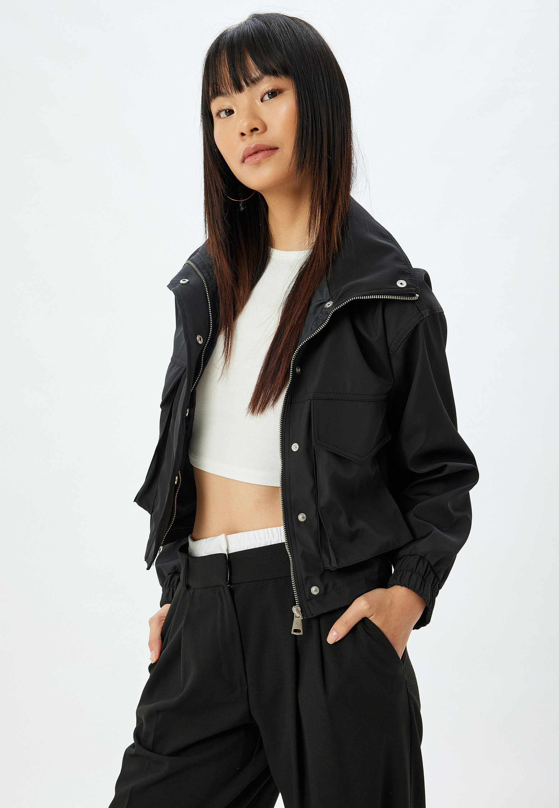 Koton Trenchcoat Oversize Boxy Trenchcoat