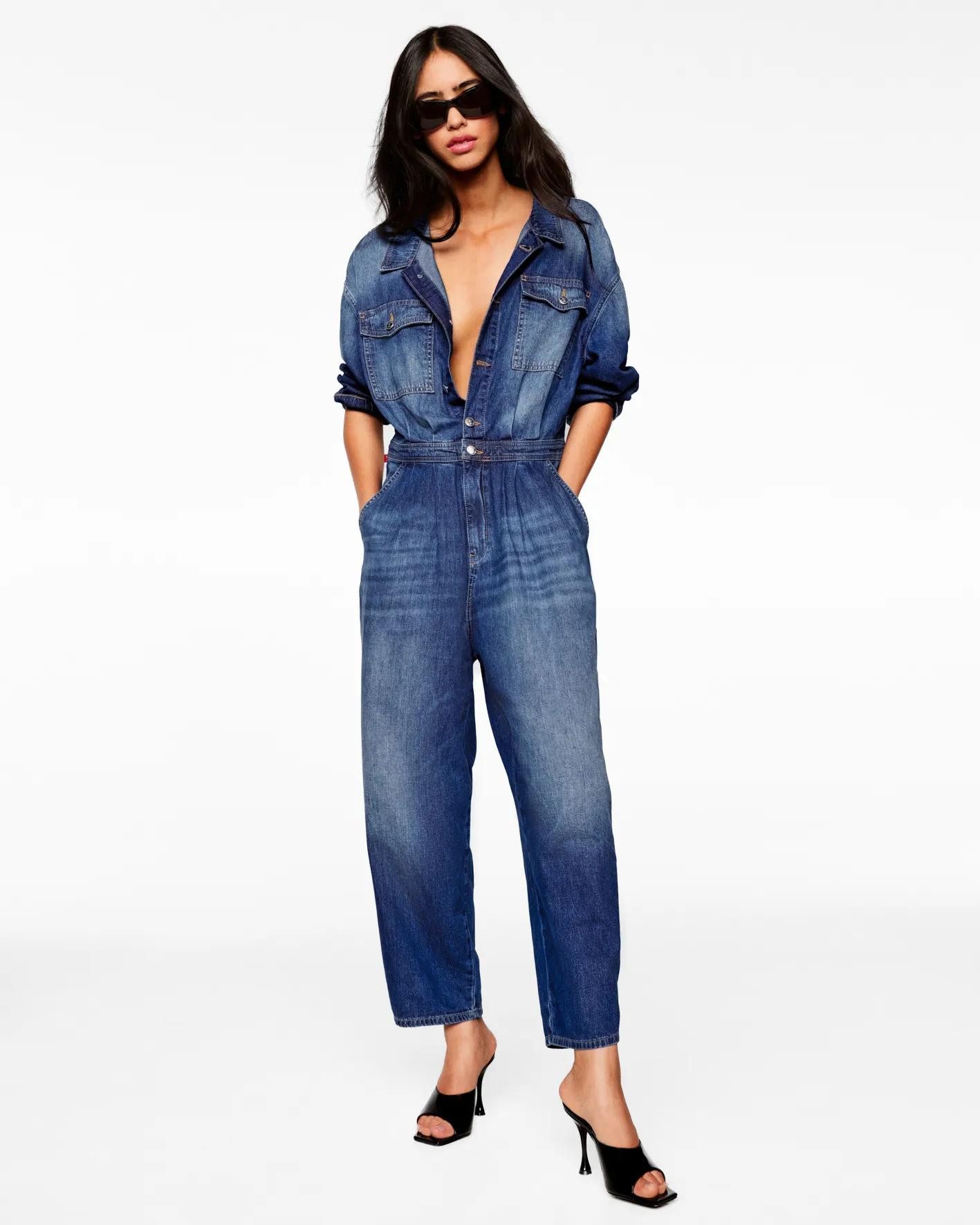 Joop Jeans Jumpsuit Eleni mit 3/4-Ärmeln, Regular Fit