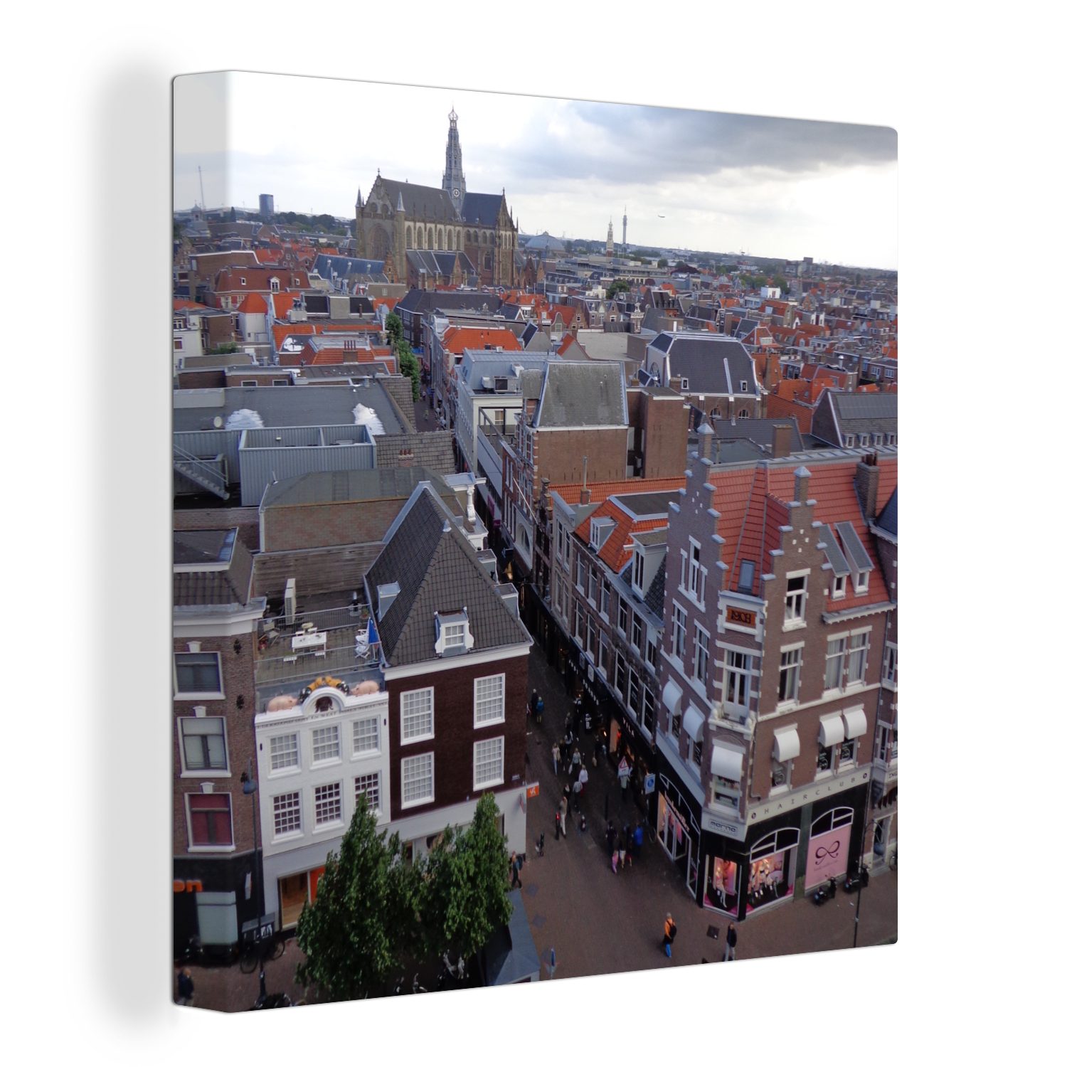 OneMillionCanvasses® Leinwandbild Haarlem - Niederlande - Himmel, (1 St), Leinwand Bilder für Wohnzimmer Schlafzimmer