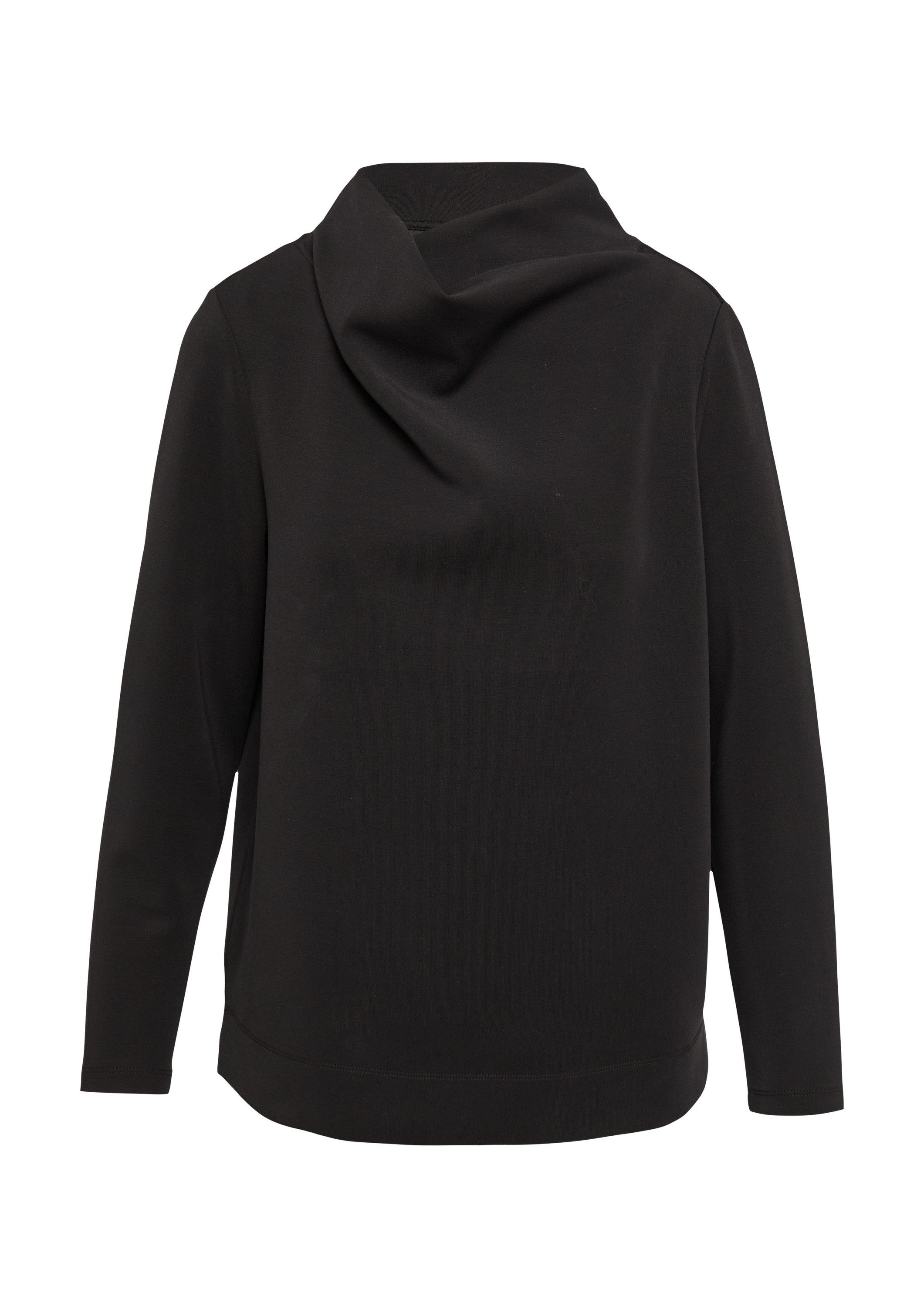 s.Oliver Sweatshirt Sweatshirt Scuba-Sweatshirt mit Wasserfallkragen günstig online kaufen