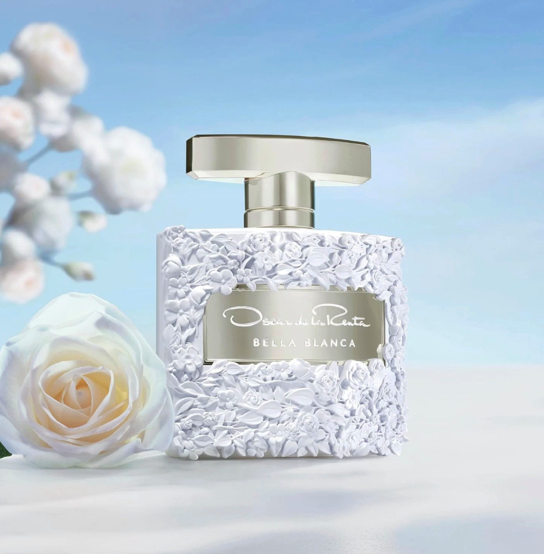 Oscar de la Renta Eau de Parfum Bella Blanca Vaporise Duft Edt Versiegelt 100ML, Leichte, zugleich raffinierte Duftwirkung