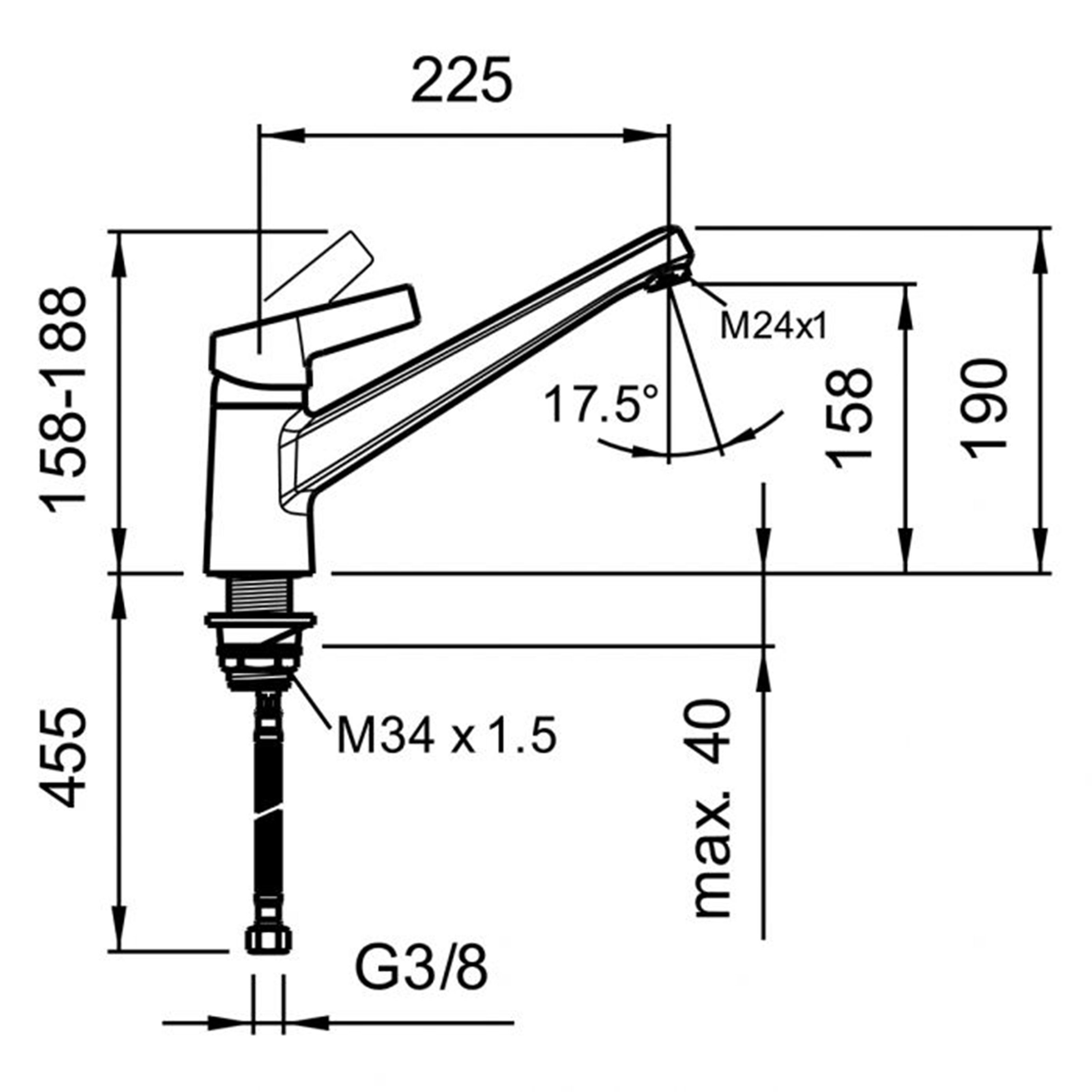 LAUFEN arwa Küchenarmatur LAUFEN Schweizer Festauslauf Schwenkauslauf, / Keramikkartusche, Bleifrei mit Küchenarmatur (1-St) KUGLER Swap mit SIMILOR Spültischmischer Markenprodukt, Einhebelmischer Hochdruck