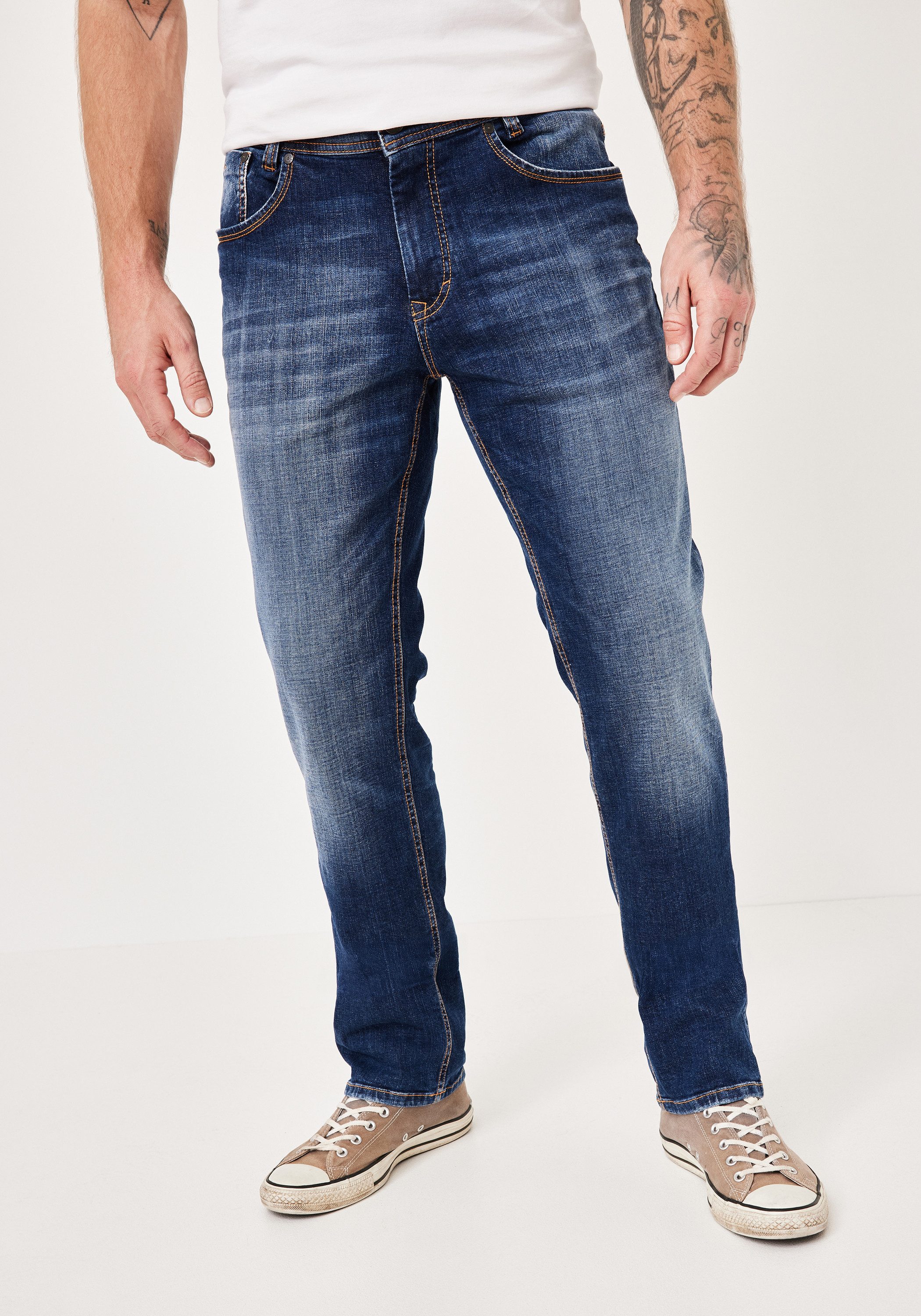Paddock's Straight-Jeans BEN Regular Fit used look 5-Pocket Jeans günstig online kaufen