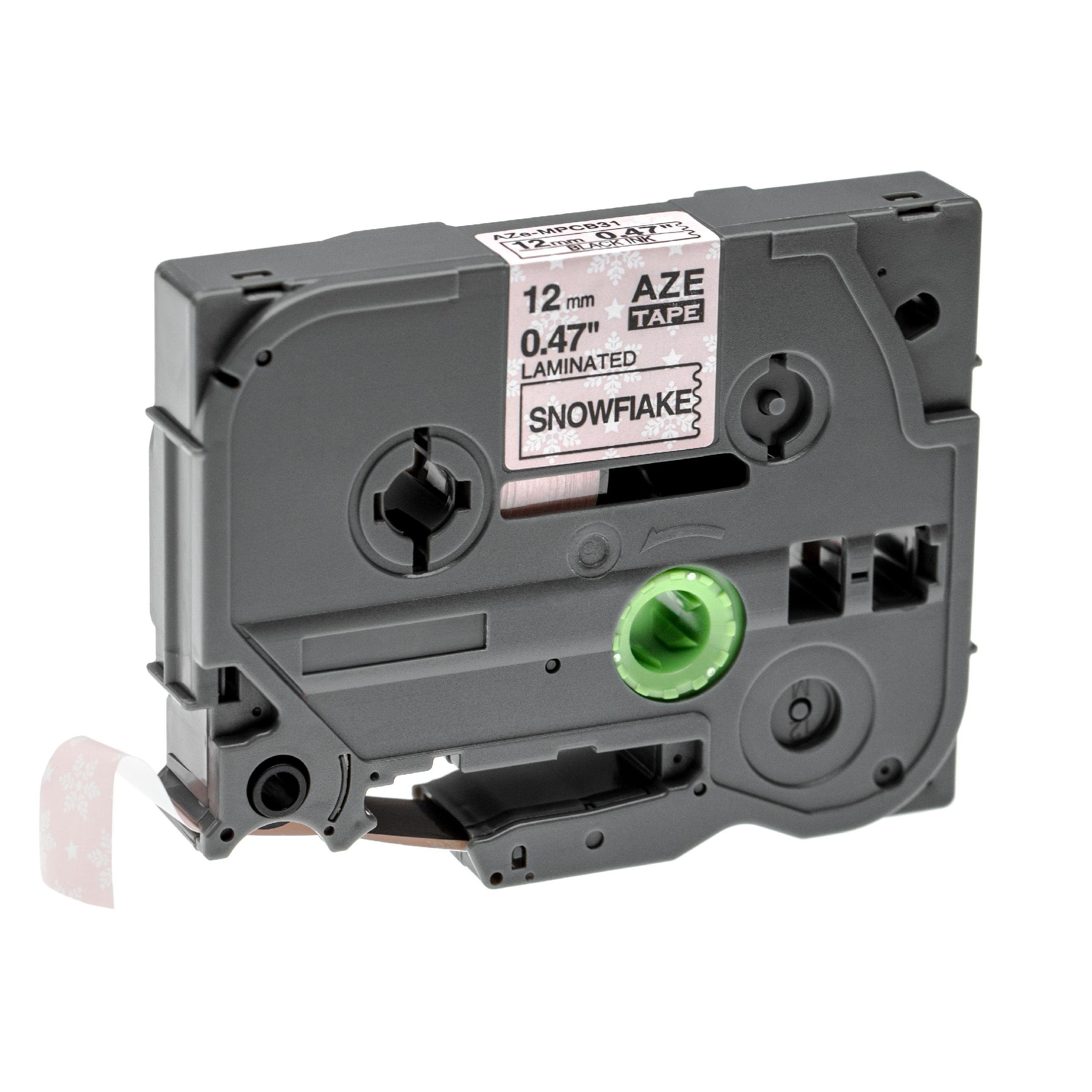 vhbw Beschriftungsband passend für Brother PT 1750, 1800, 1500pc, 1600