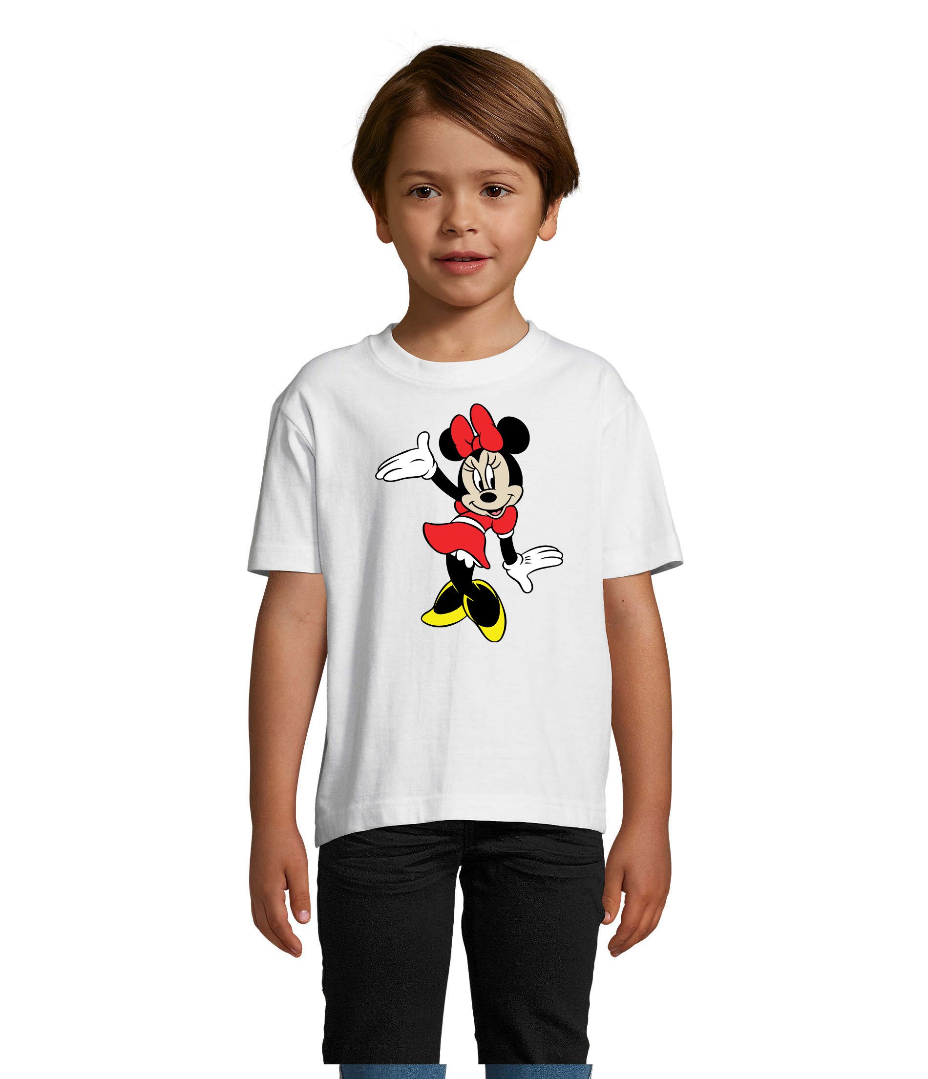 T-Shirt Minnie Dance Kinder T Shirt Cartoon Maus Patch Print Motiv