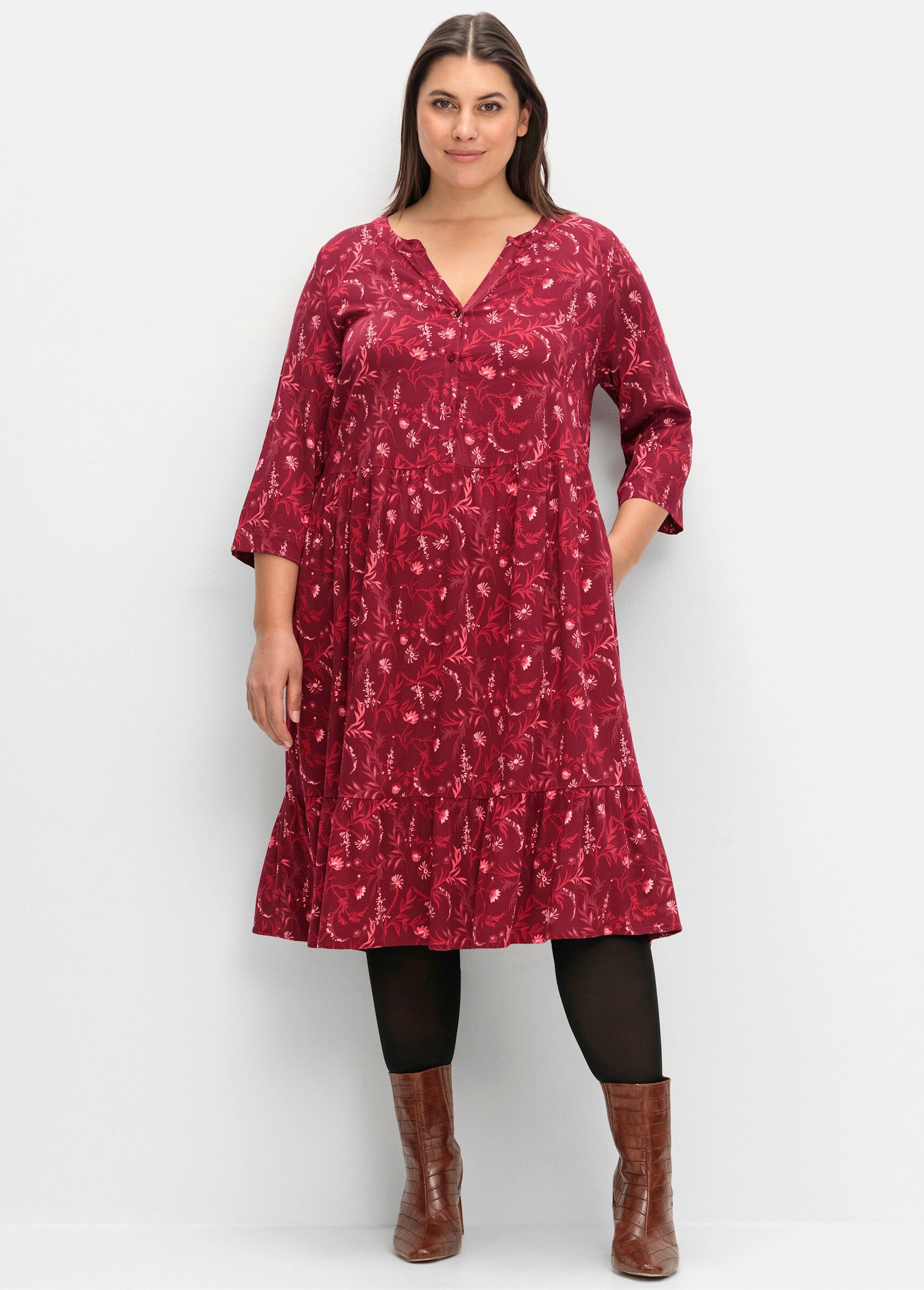 Sheego Etuikleid A-Linien-Kleid günstig online kaufen