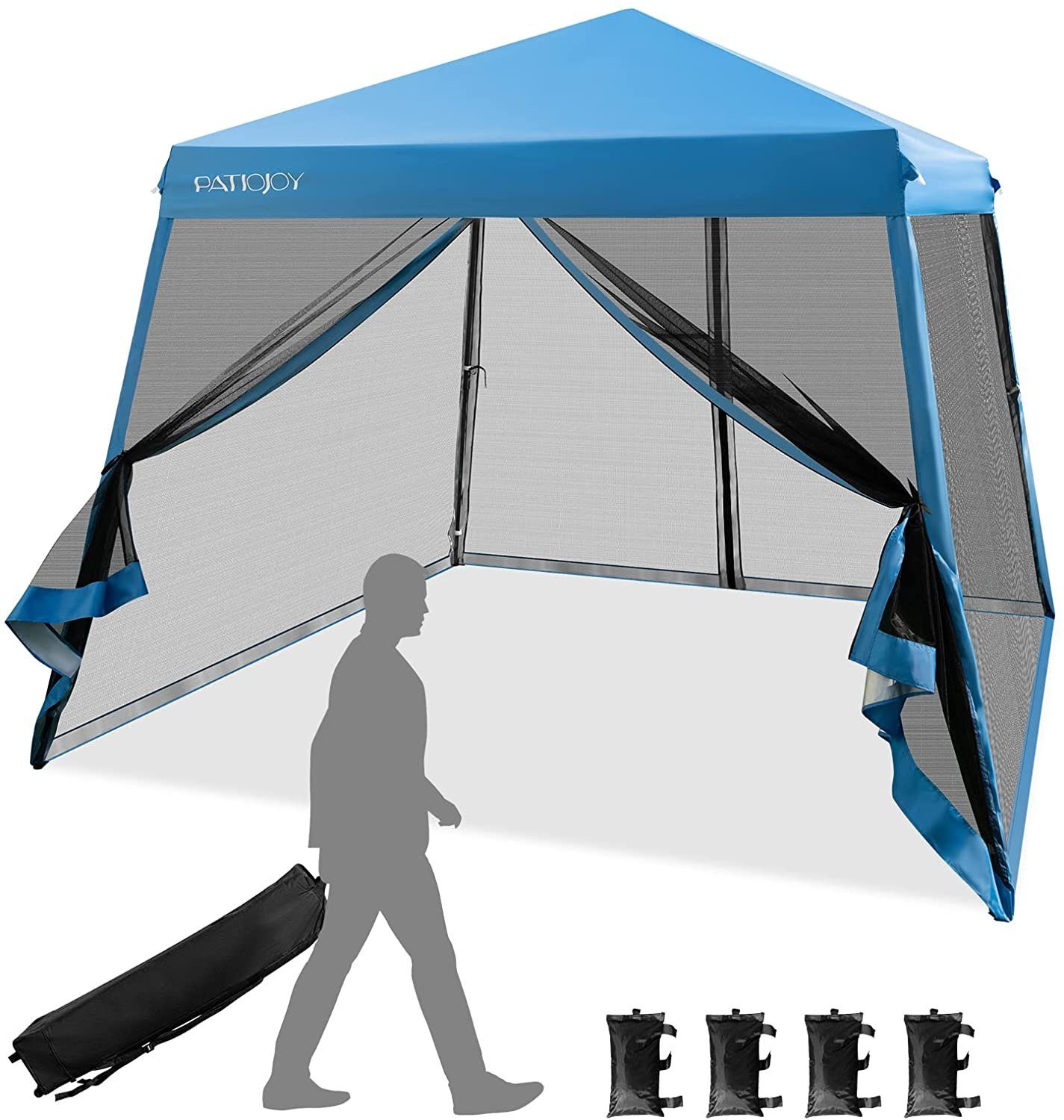 Pavillon 3x3m Pop Up Gartenpavillon