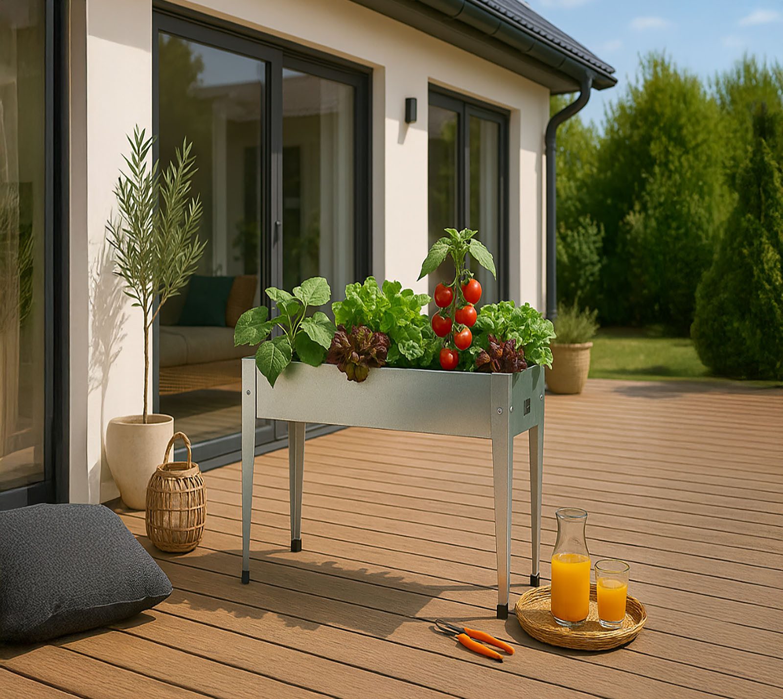 Herstera Garden Hochbeet Urban Silber (1 St)