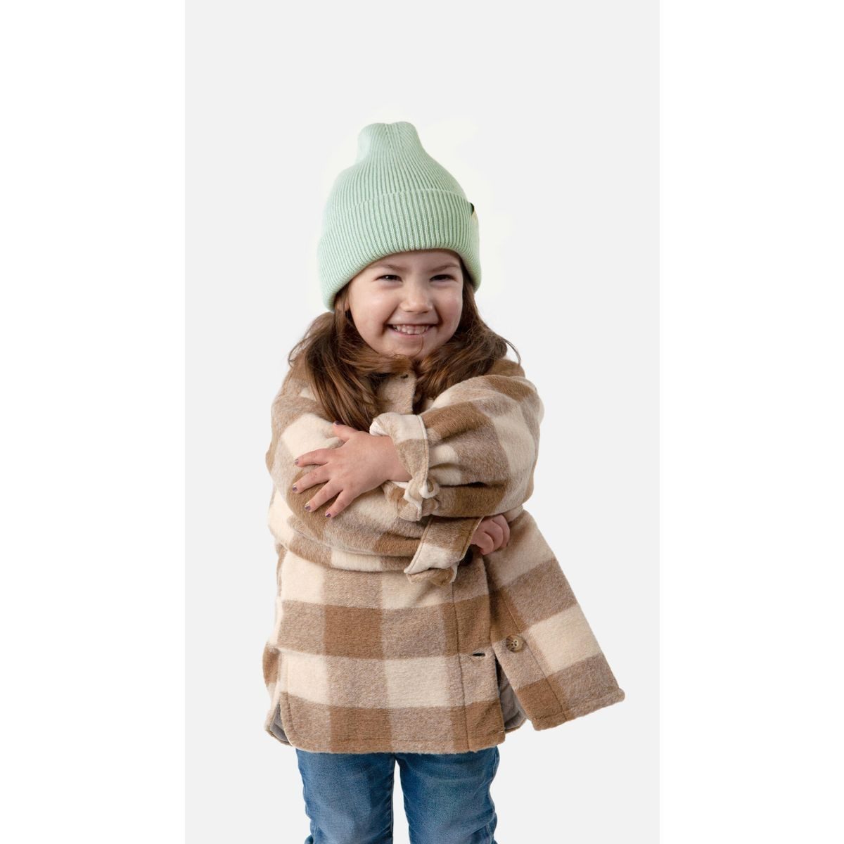 Barts Beanie Kinabala Beanie Weiche, dehnbare Wickelmütze für Mädchen mit stilvollem Umschlag