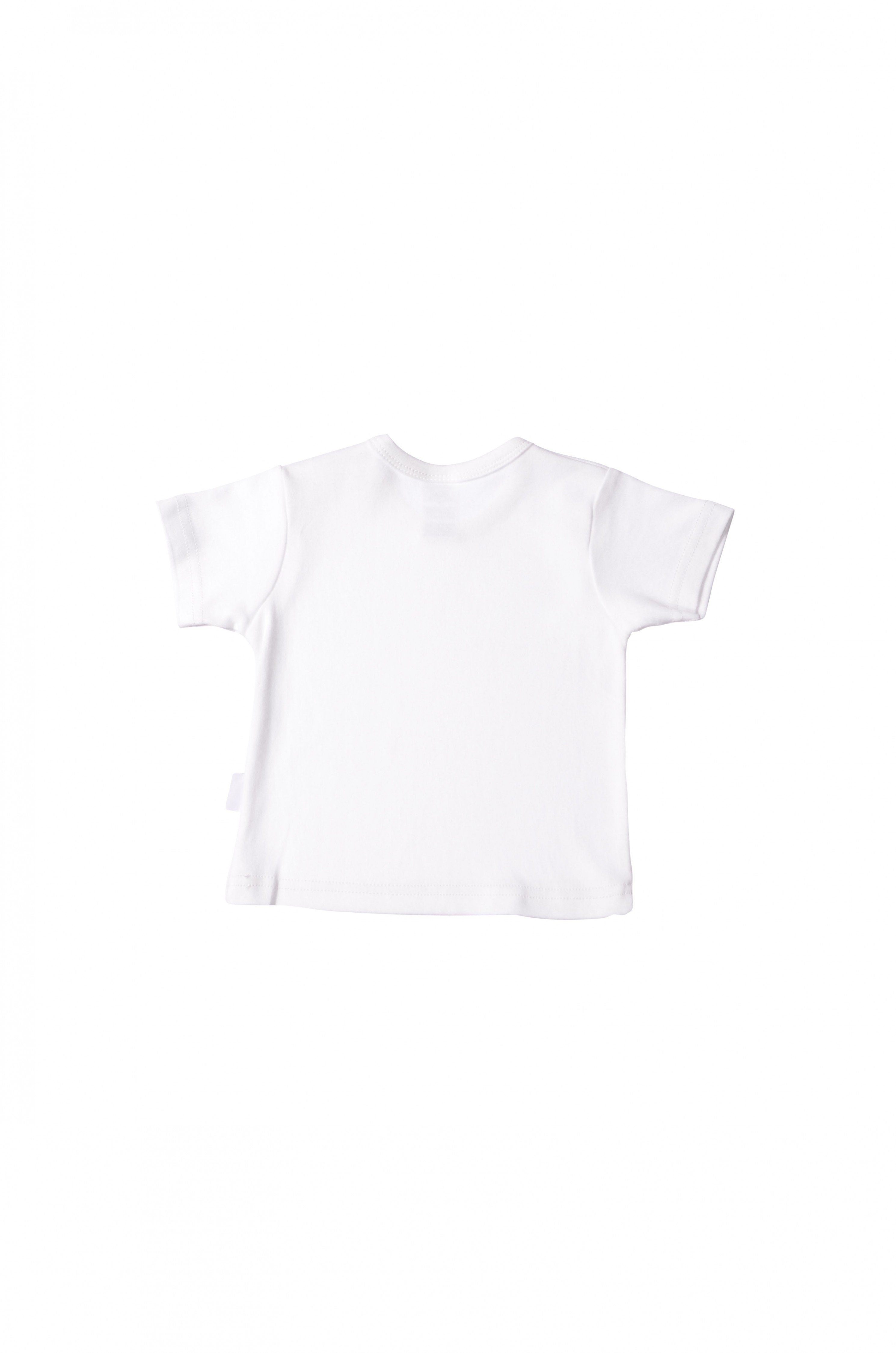 Druckknöpfen T-Shirt mit weiß Liliput