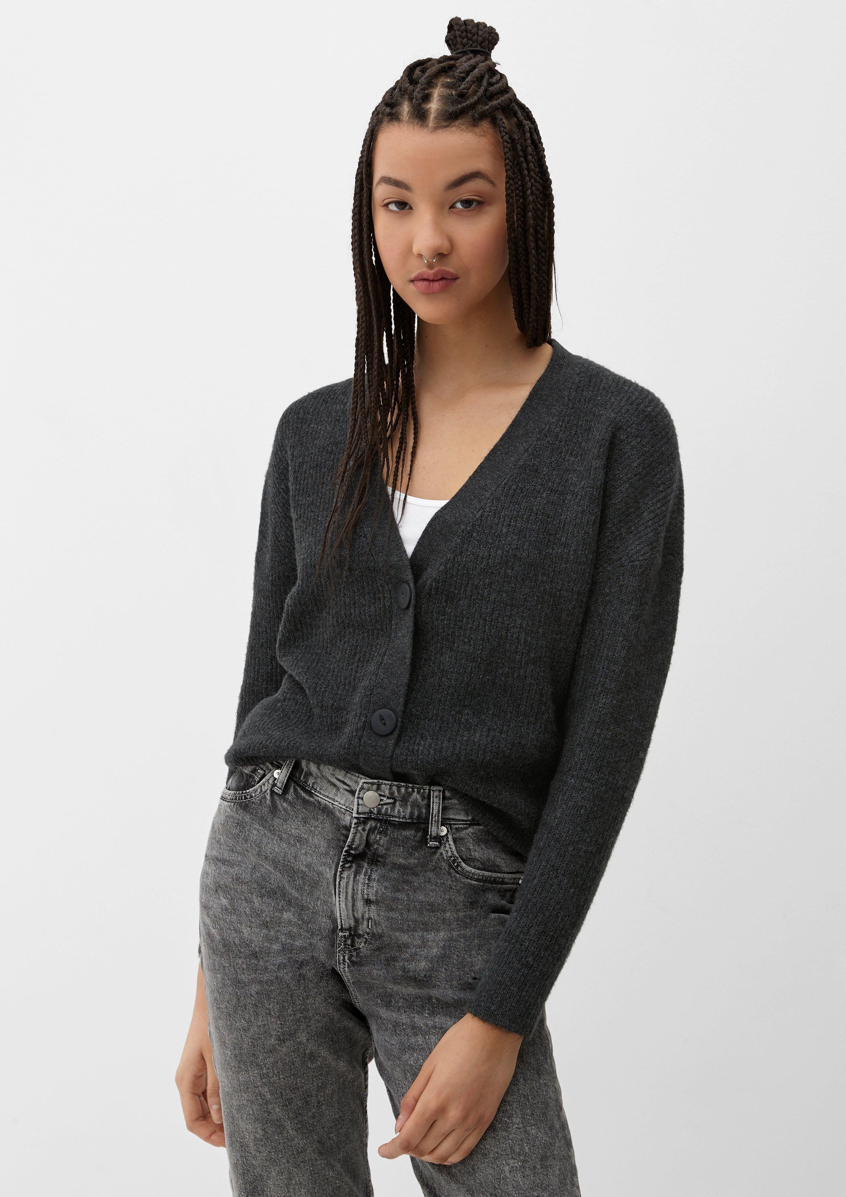 QS Funktionsjacke Cardigan aus Strick günstig online kaufen