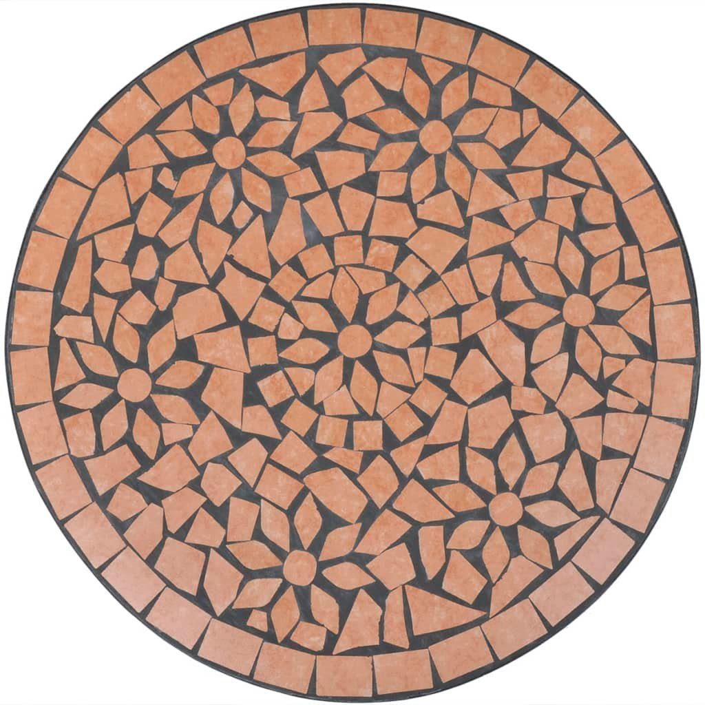 Terrakotta Bistrotisch 60 (1-St) | Mosaik Gartentisch vidaXL Terracotta-Rot Terrakotta cm