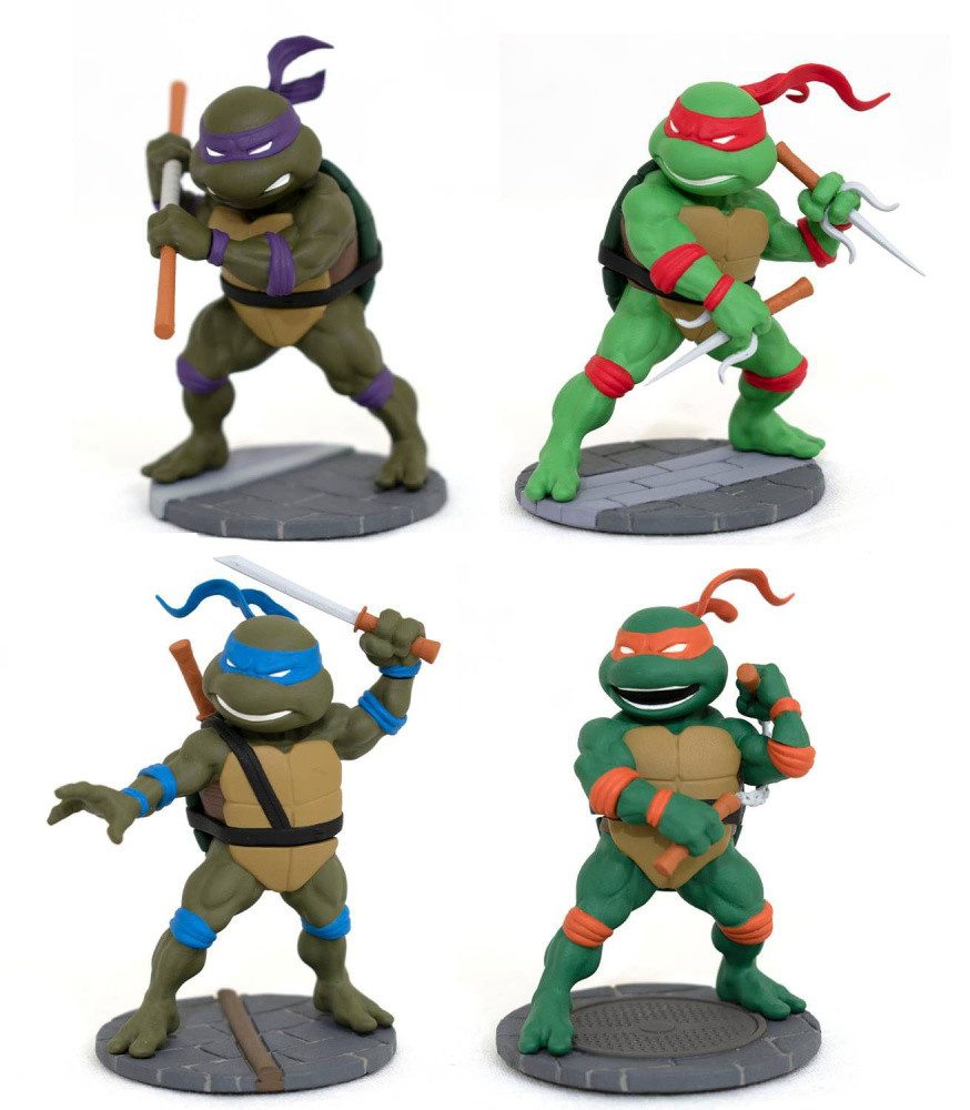 Diamond Select Merchandise-Figur Teenage Mutant Ninja Turtles D-Formz Minifiguren 4er-Pack SDCC 2023 Ex