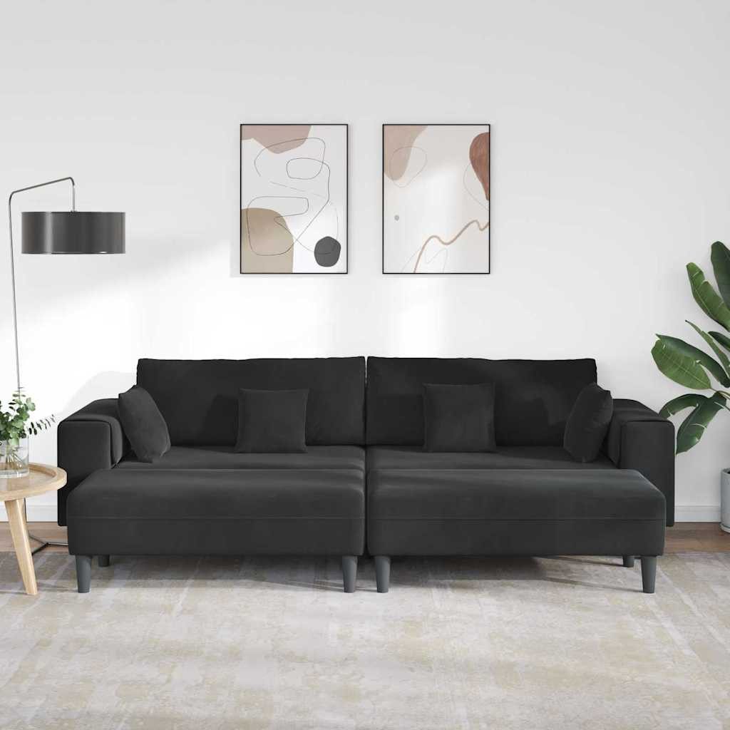vidaXL Sofa Samt Sofa mit Kissen günstig online kaufen