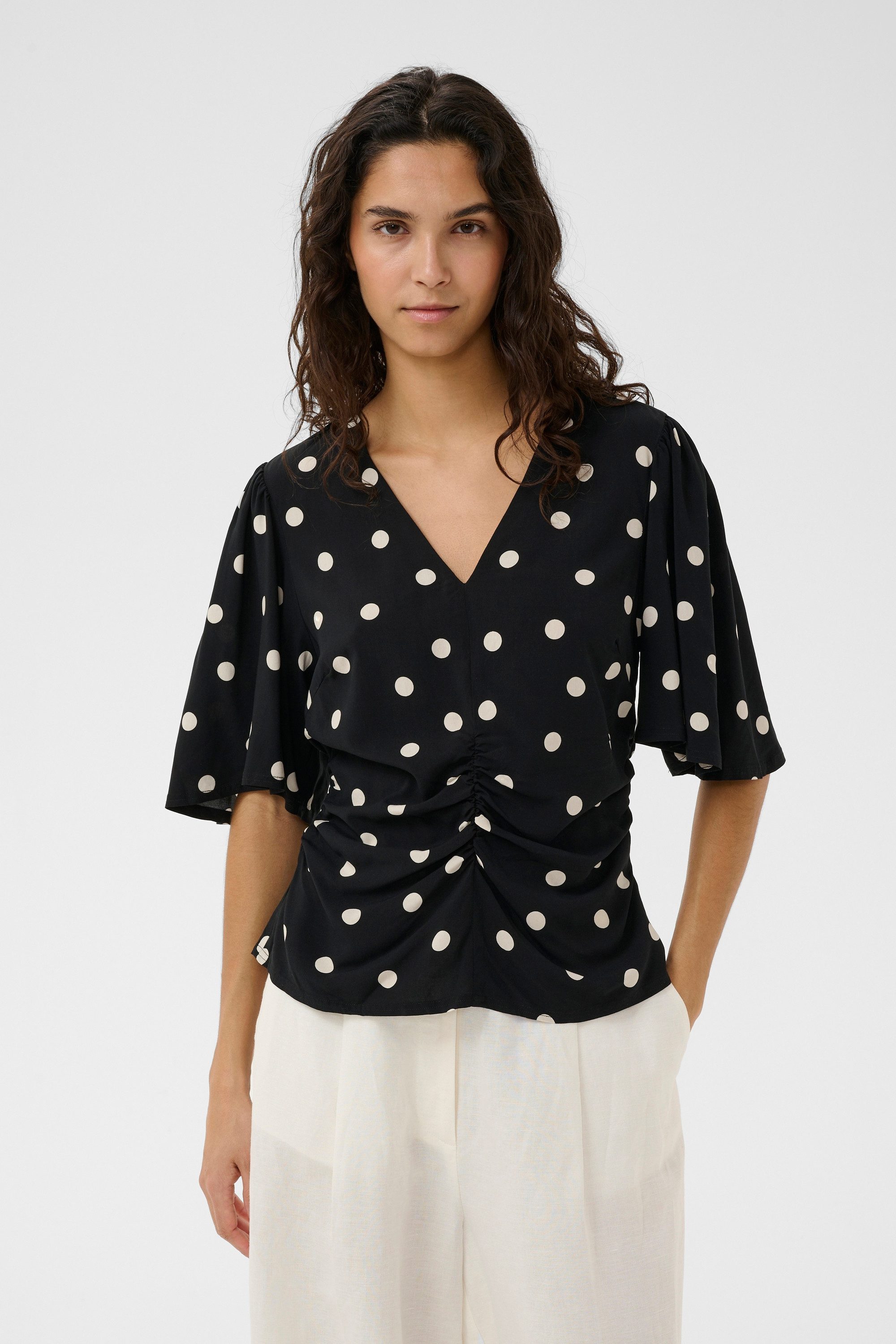 SOAKED IN LUXURY Kurzarmbluse Kurzarm-Bluse SLArjana