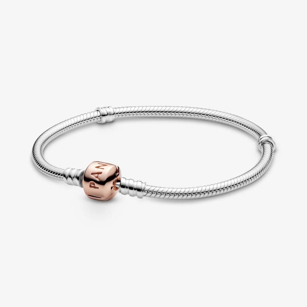 Pandora Armband Rose 580702 Schlangen-Gliederarmband Moments Silber 18 cm günstig online kaufen