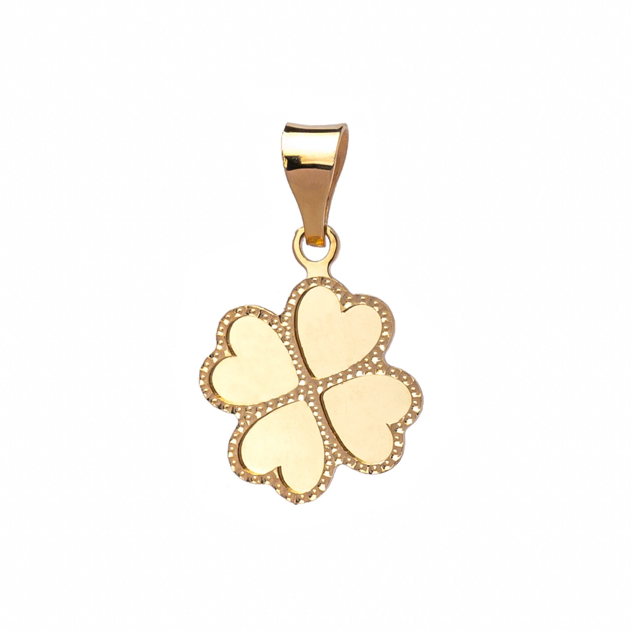 Bella Carina Kettenanhänger Anhänger Kleeblatt aus 585 Gold 14 Karat 11 mm, günstig online kaufen