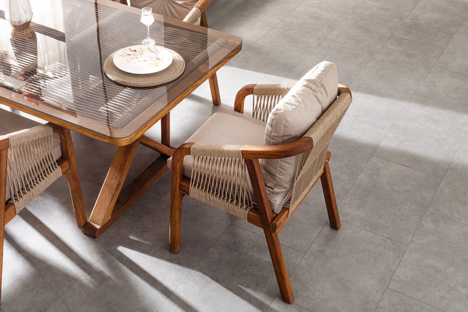 gowoll Gartenlounge-Set Wetterfeste Holz Gartenmöbel Set günstig online kaufen