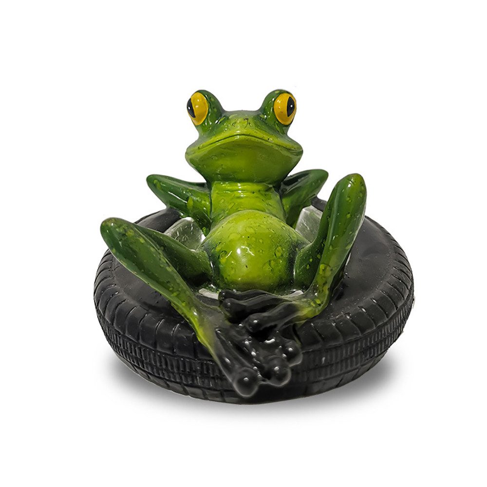 FOUORTUNATE-BEE Teichfigur Miniteich Deko Schwimmfrosch, (für günstig online kaufen