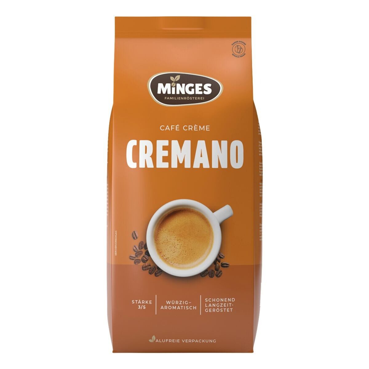 Minges Kaffee Caffè Cremano, 1000 g, ganze Bohnen