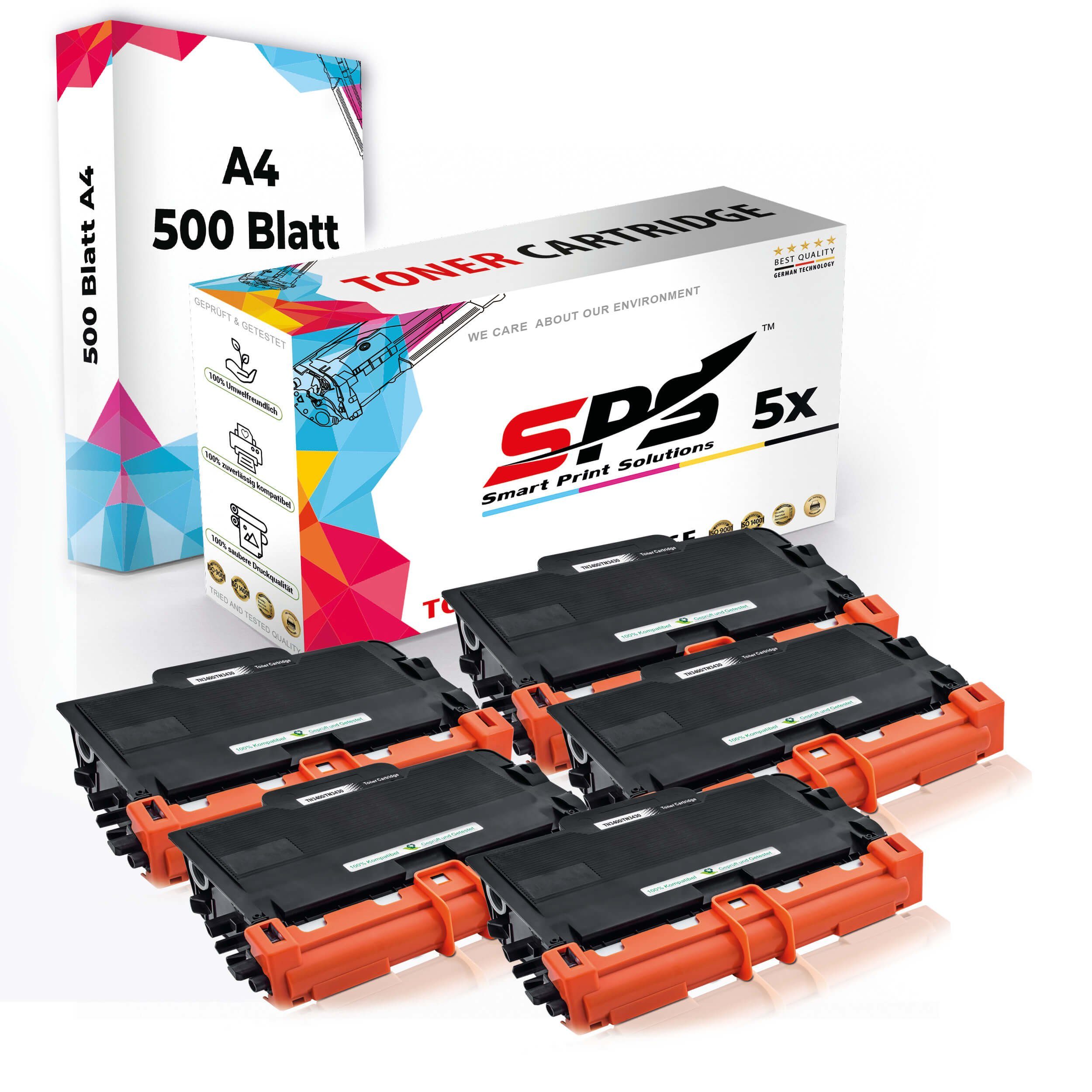 SPS Tonerkartusche Druckerpapier A4 + 5x Multipack Set Kompatibel für Brother HL-L 6300, (5er Pack)