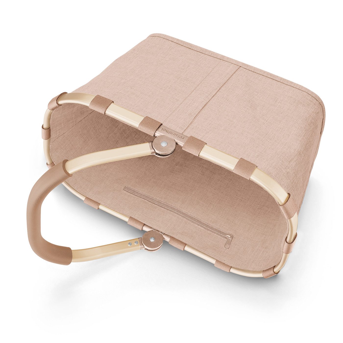 REISENTHEL® Einkaufskorb carrybag, 22 l, Standfüße, ummantelter Griff zum Umklappen, Innentasche Reißverschluss