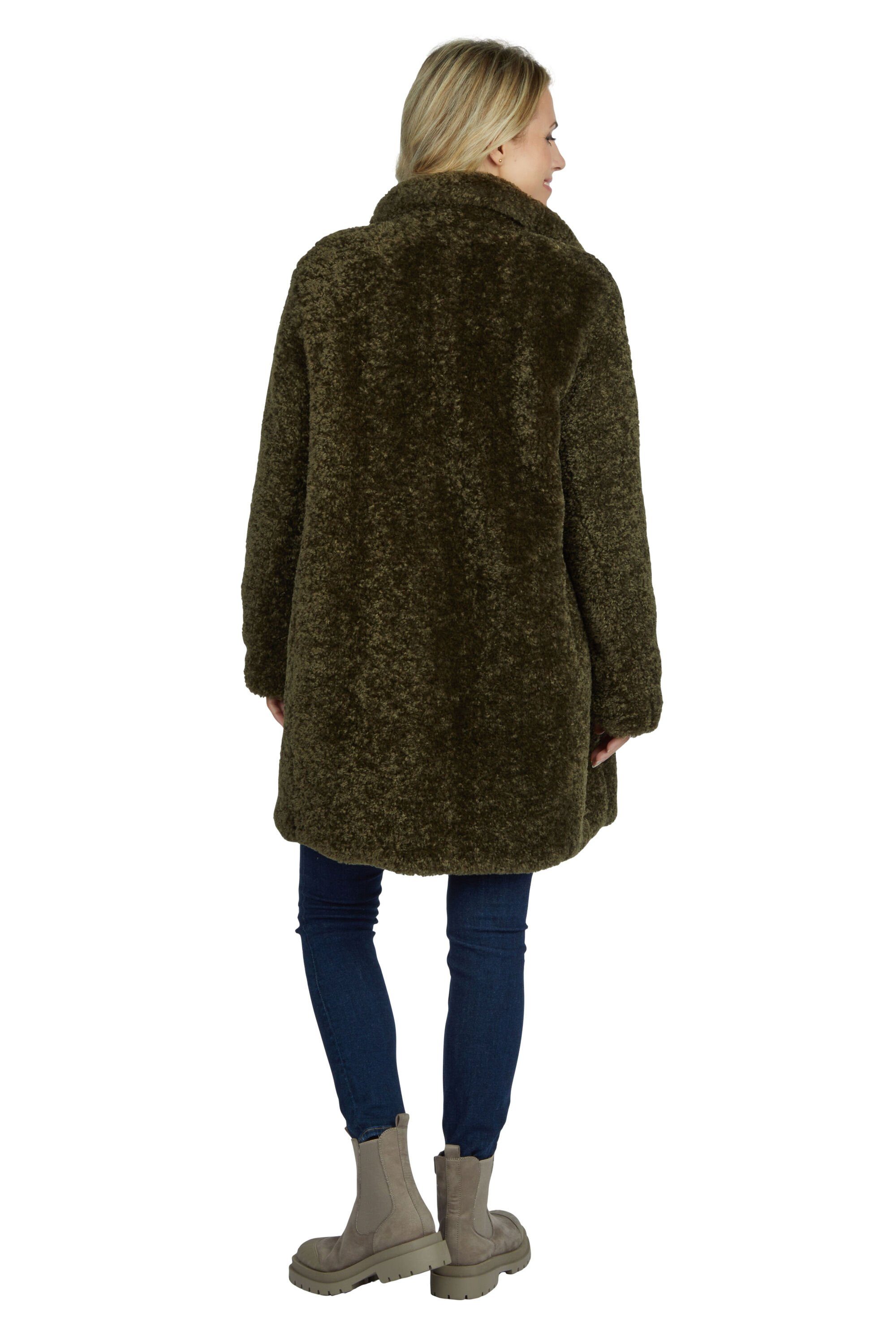 White Label Wintermantel mit Knopfleiste und leicht wattiertes Futter in Rautenstepp