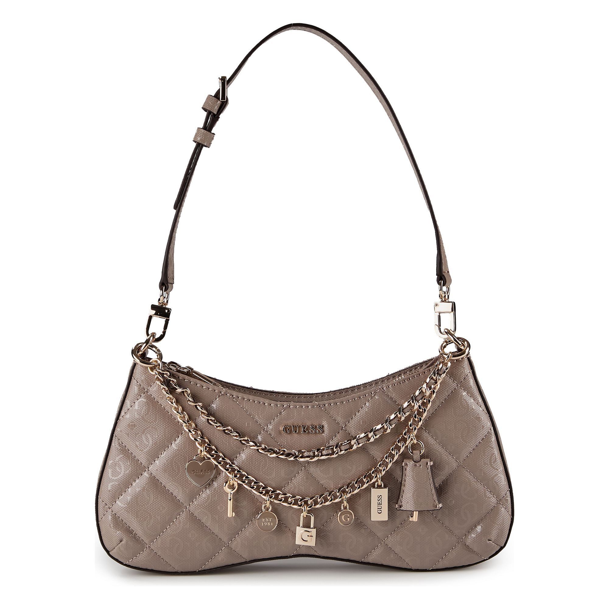 Guess Schultertasche Libby, Polyurethan günstig online kaufen
