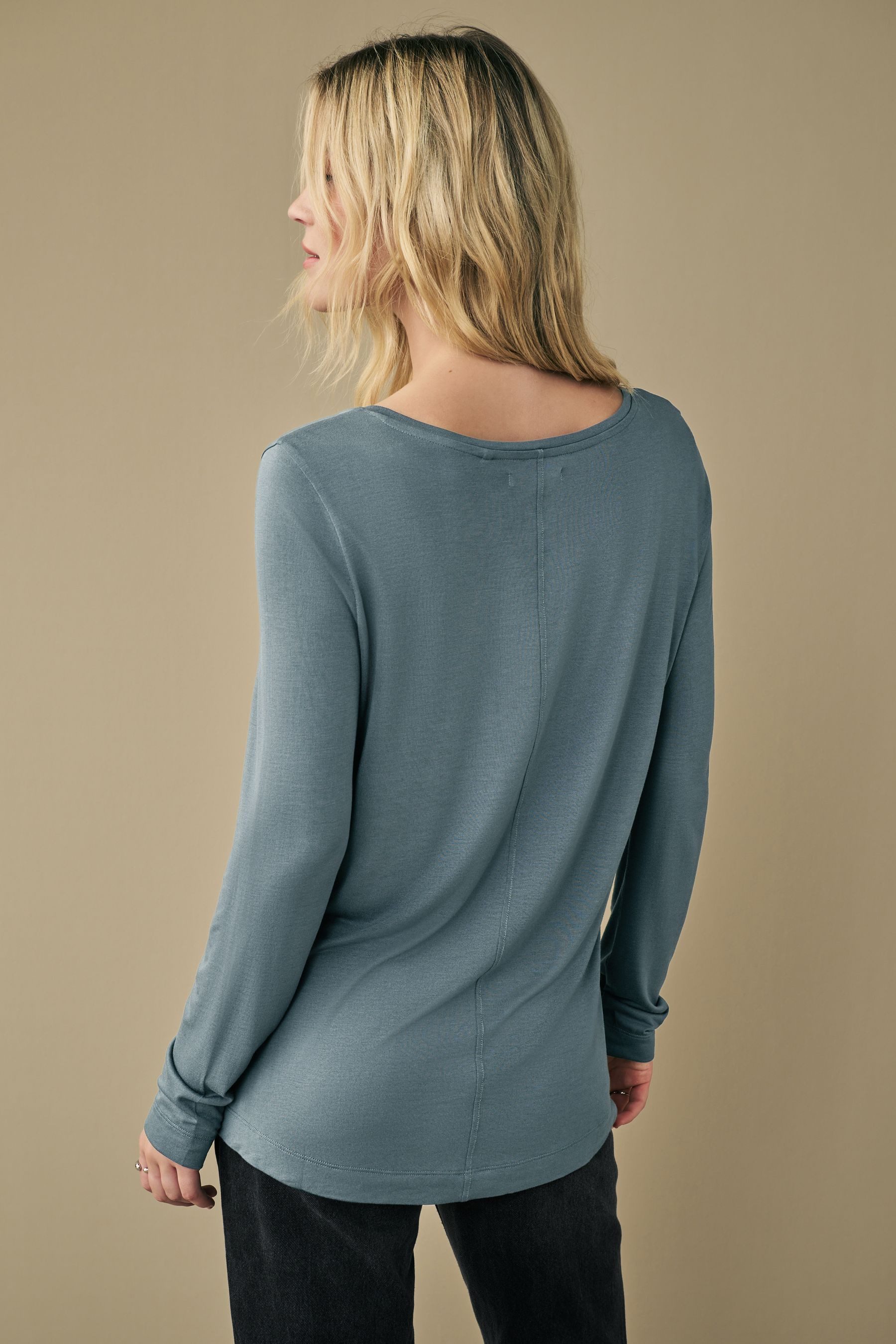 Next Langarmshirt Legeres, langärmeliges T-Shirt mit günstig online kaufen