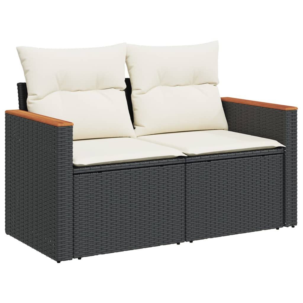 vidaXL Loungesofa Gartensofa mit Kissen 2-Sitzer günstig online kaufen