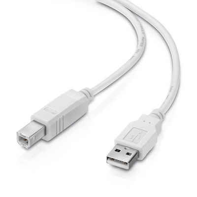 conecto conecto USB 2.0 Kabel/Druckerkabel, USB A Stecker auf USB B Stecker, USB-Kabel
