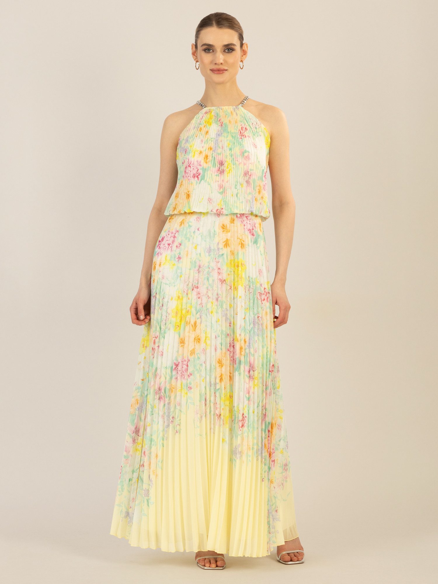 Apart Plisseekleid im Neckholder Stil günstig online kaufen