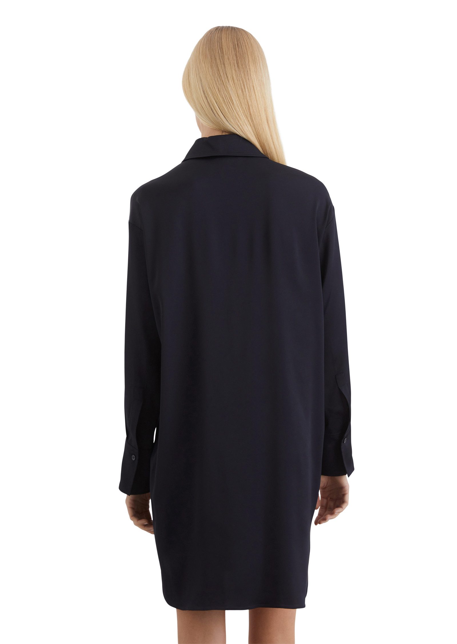 Marc O'Polo Hemdblusenkleid abgerundete Saum mit günstig online kaufen