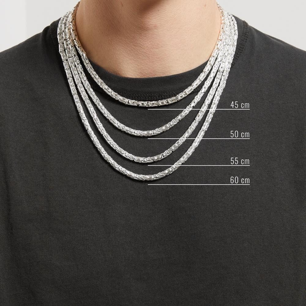 JEWLIX Königskette 925 Silber Königskette 5mm KK0050