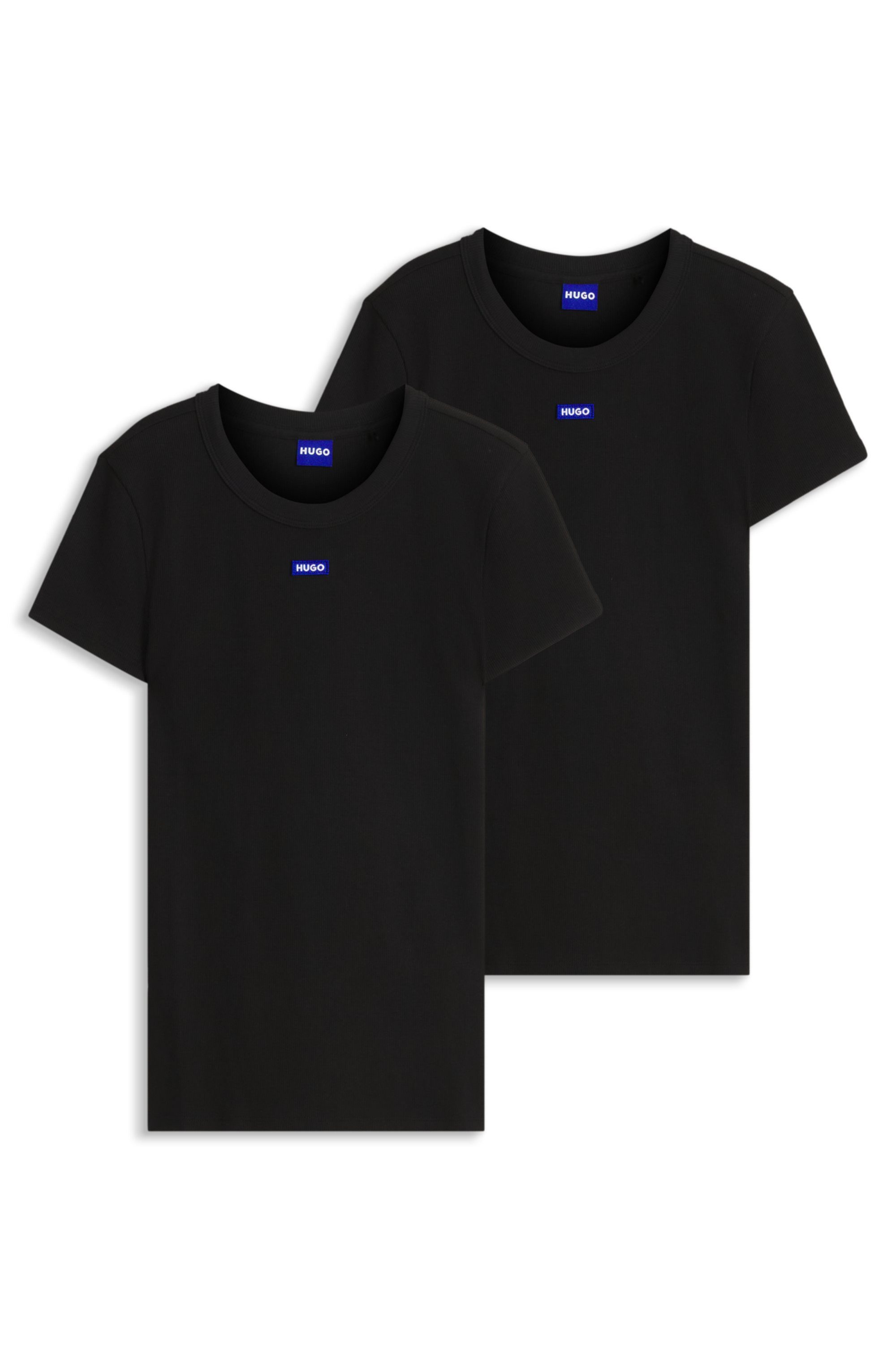 HUGO T-Shirt Easy Tee mit HUGO Aufnäher. Reduzierter Preis € 27,99. Unverbindliche Preisempfehlung € 39,95