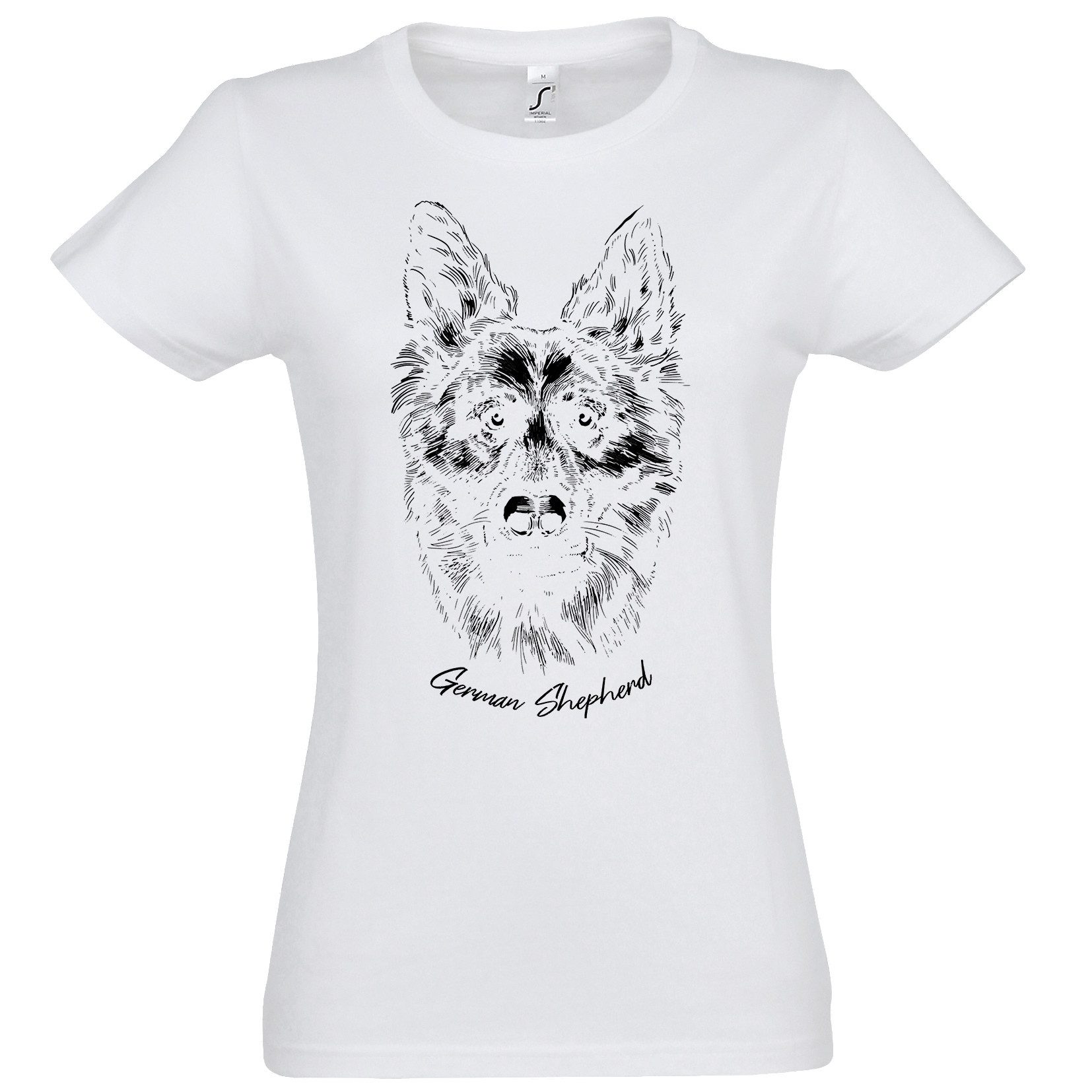 Print-Shirt German Shepherd Damen T-Shirt