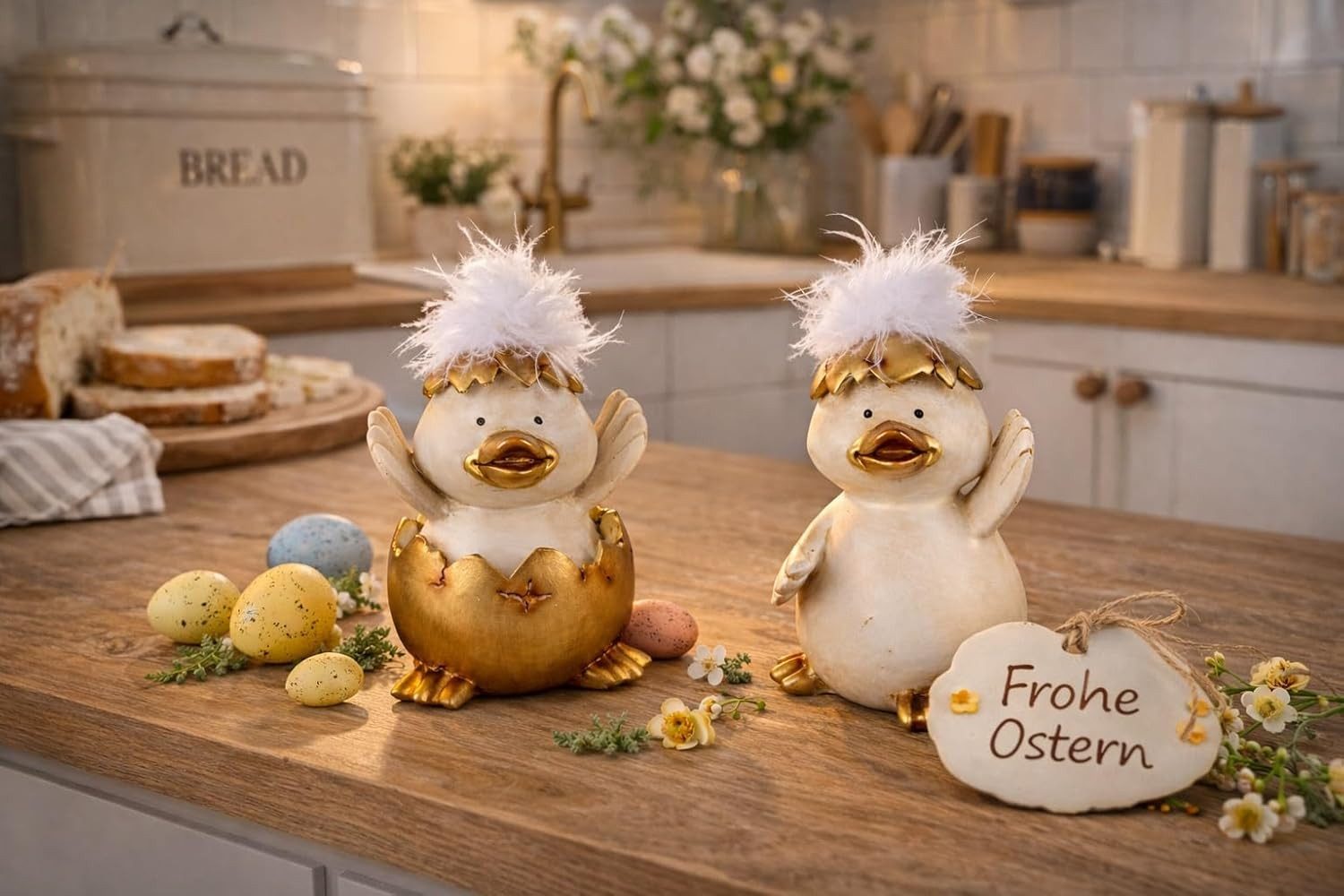 Tischdeko Ostern Presentis HASENBÜSTE Ben – Osterhase Schwarz 25 Cm – Moderne Osterdeko Aus Polyresin – Mit Möbelgleitern – Für Wohnzimmer, Flur & Frühlingsdeko