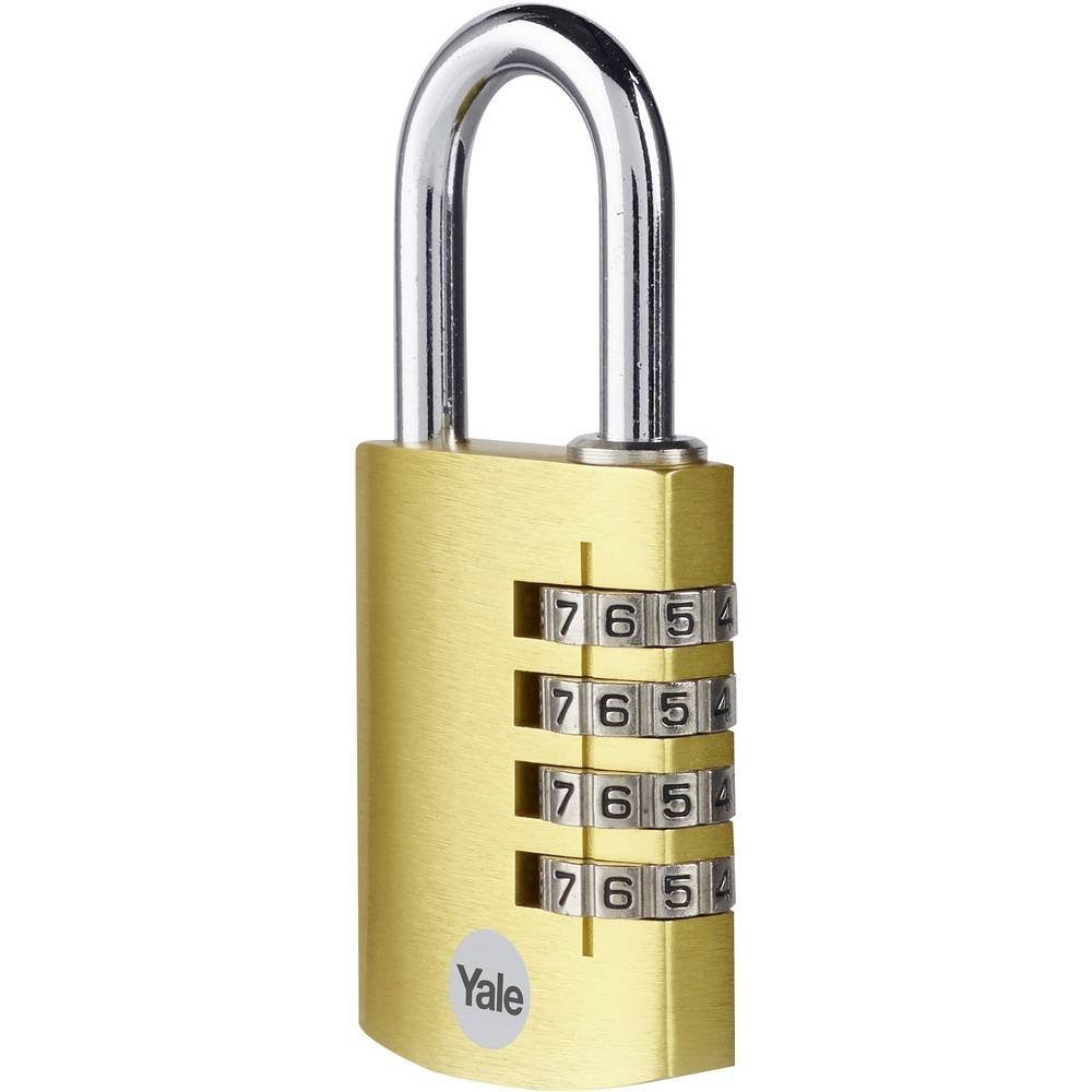 Yale Vorhängeschloss Alu Zahlenschloss 38 mm YE3CB/38/131/1/GO