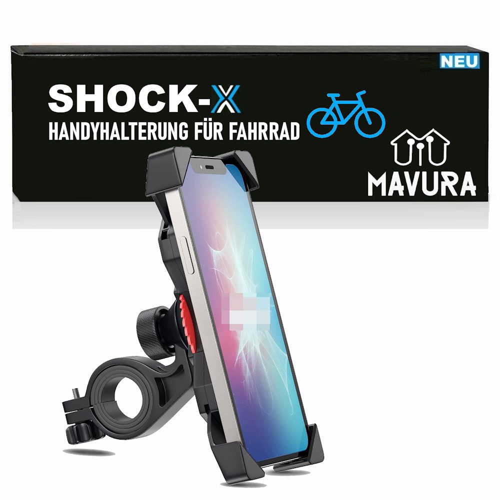 Handy-Halterung SHOCK-X Universal Fahrrad Motorrad Handy Smartphone Halterung