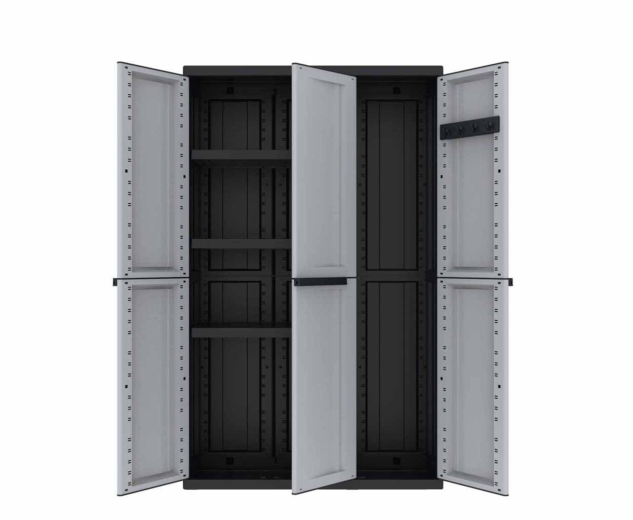 Kreher Mehrzweckschrank Dreitüriger Kunststoffschrank 'C-Twist' (Modell günstig online kaufen