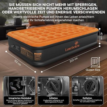Luxchoice Luftmatratze, Luftbett luftmatratze mit integrierter matratze für oder heimgebrauch